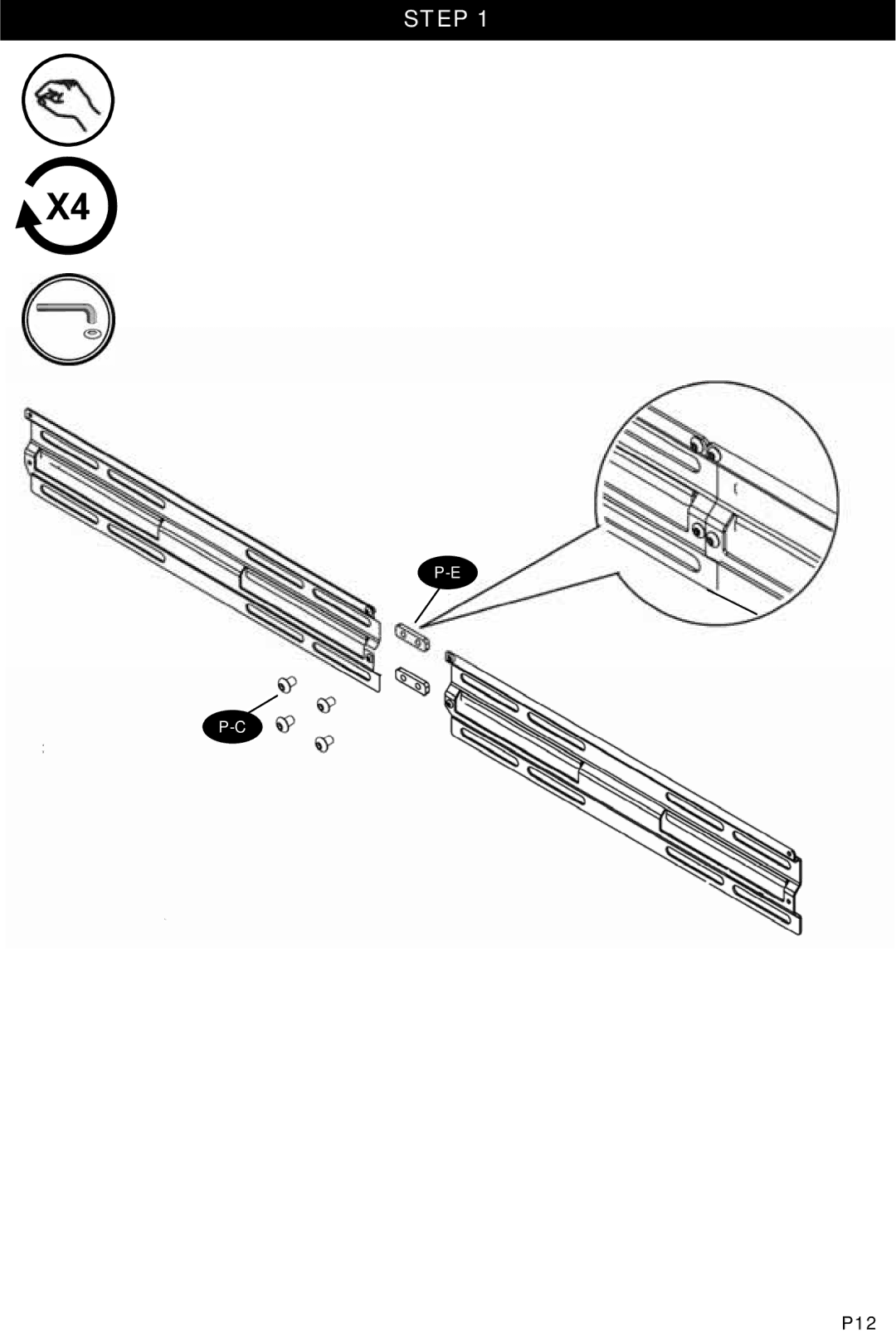 Omnimount OM1100113, OL200FT manual Step 