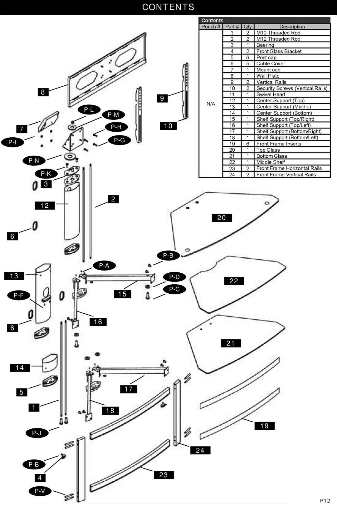 Omnimount OM1100131, ELEMENTS403 FP manual Contents 