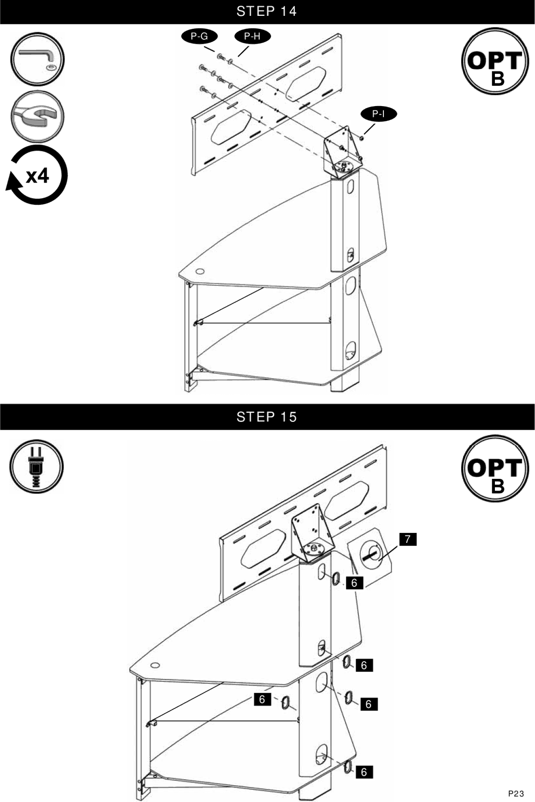 Omnimount ELEMENTS403 FP, OM1100131 manual P-H 