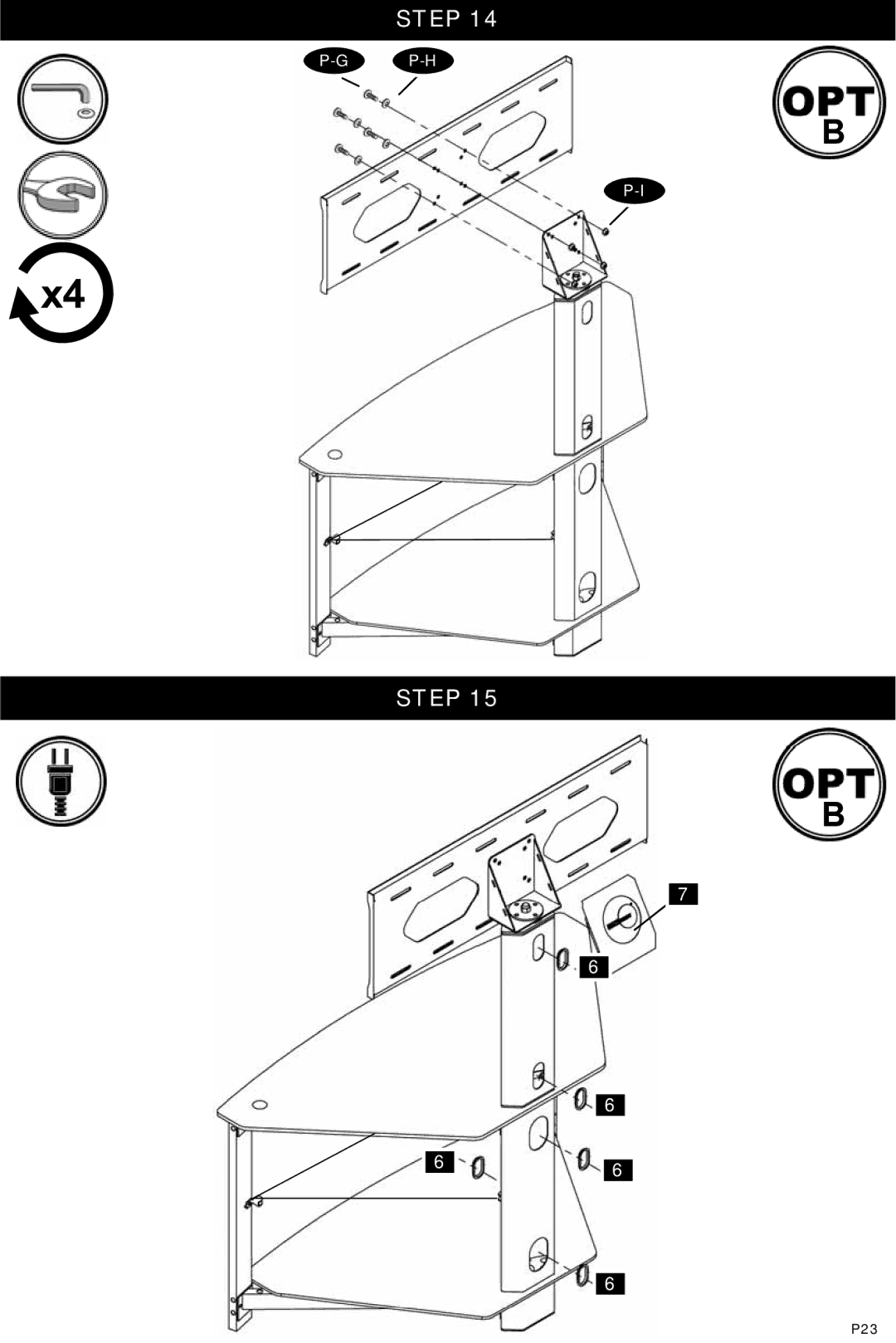 Omnimount ELEMENTS503 FP, OM1100132 manual P-H 