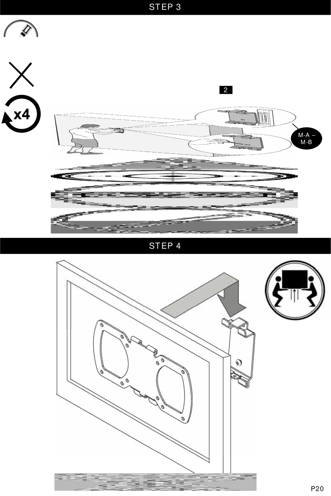 Omnimount OM1100155, OL50FT manual P20 