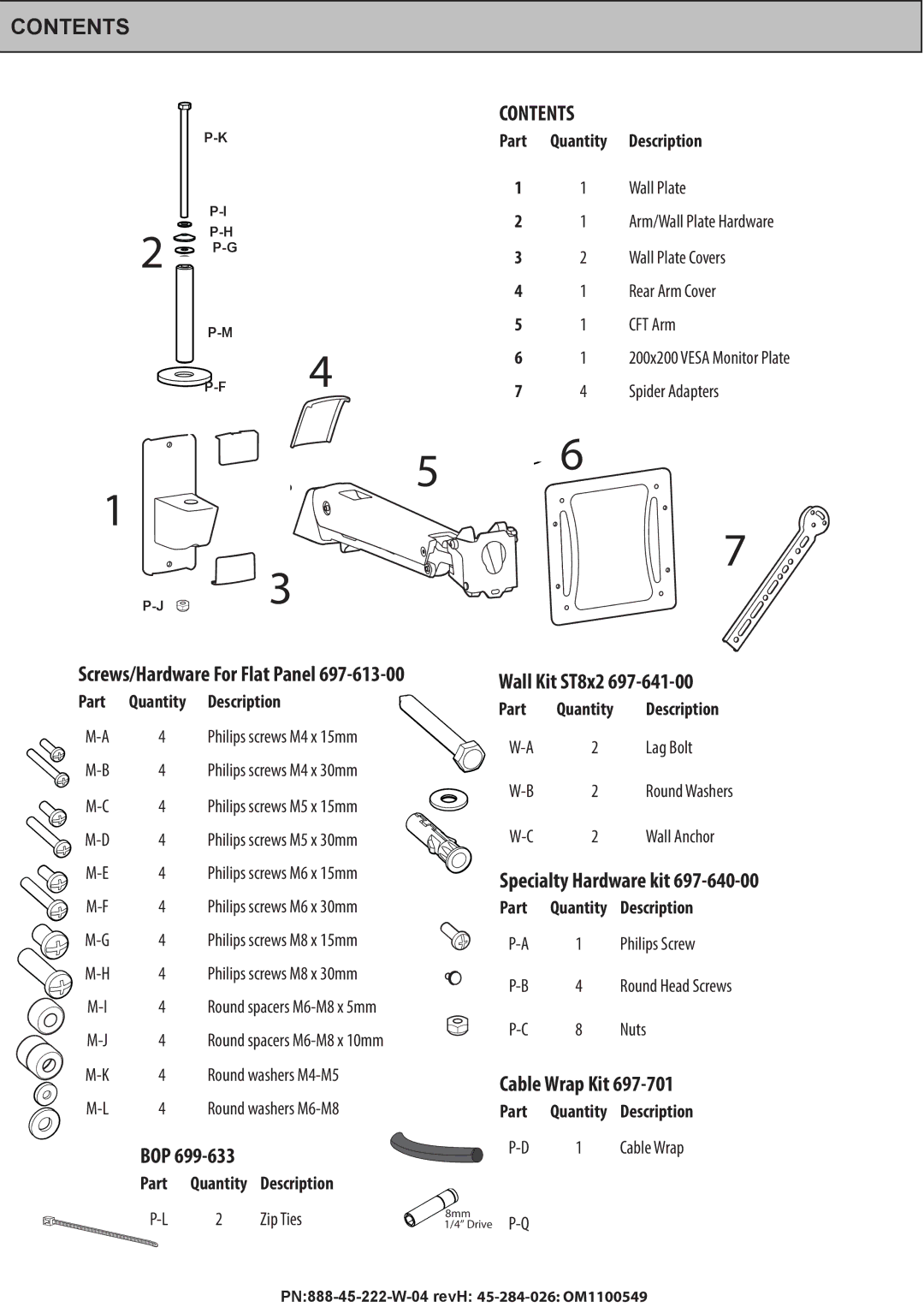 Omnimount PLAY40 manual Contents 