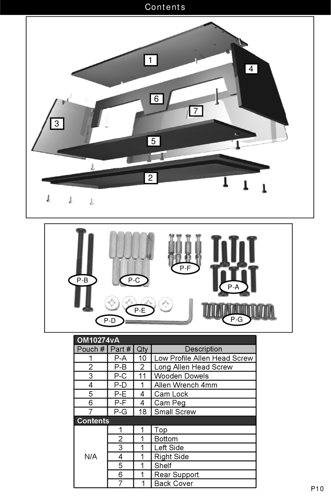 Omnimount Prism 50 manual Contents 