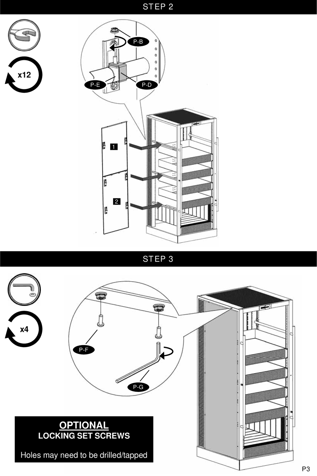 Omnimount 10369, RSF-SP instruction manual Optional 