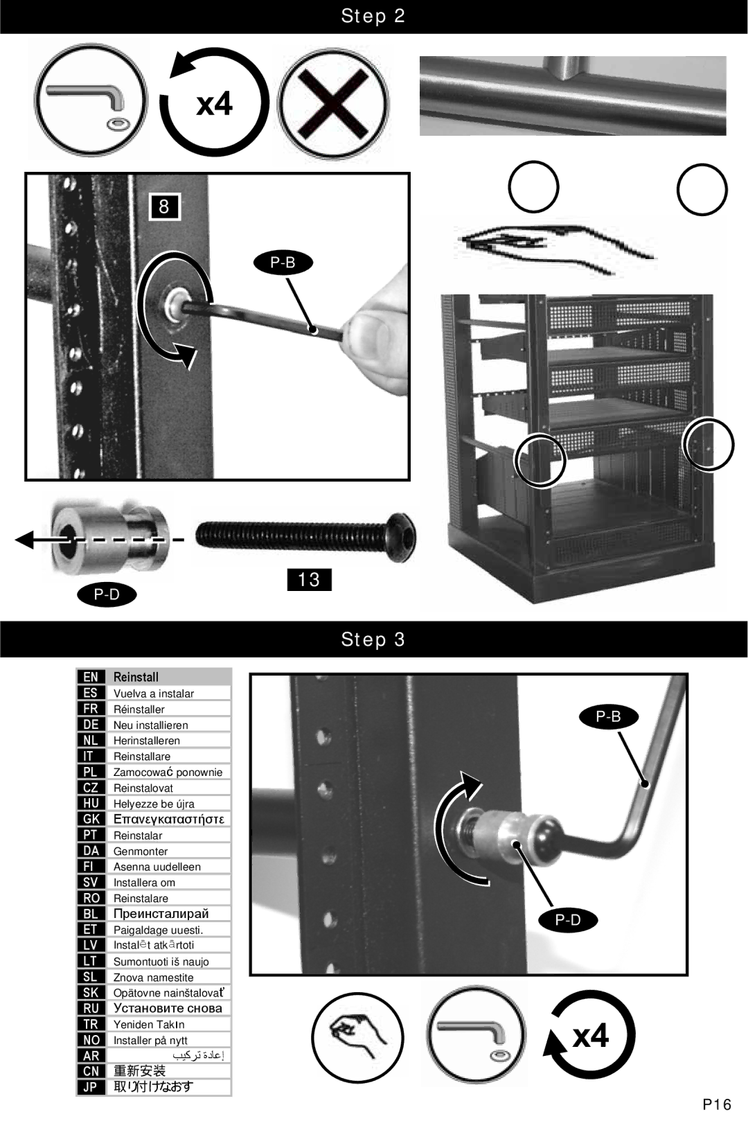 Omnimount RSF instruction manual P16 