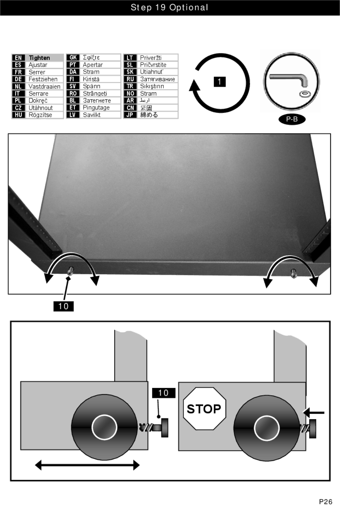 Omnimount RSF instruction manual Stop 