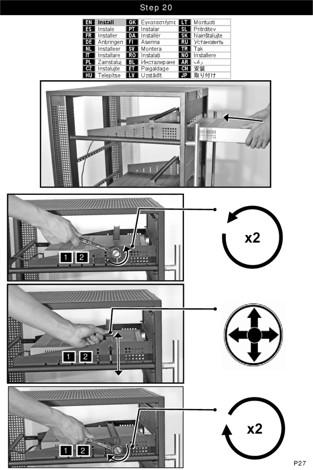 Omnimount RSF instruction manual P27 