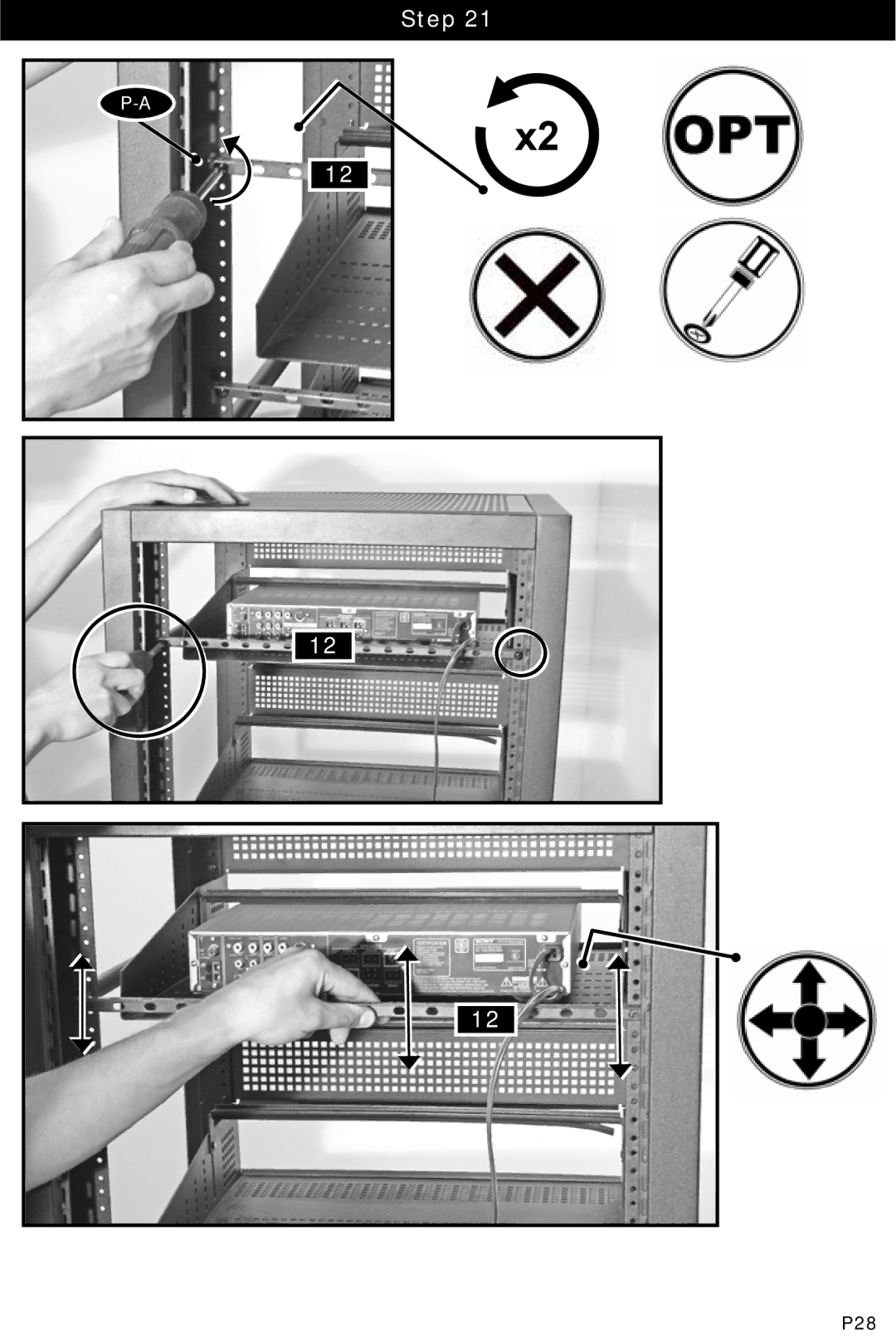 Omnimount RSF instruction manual P28 