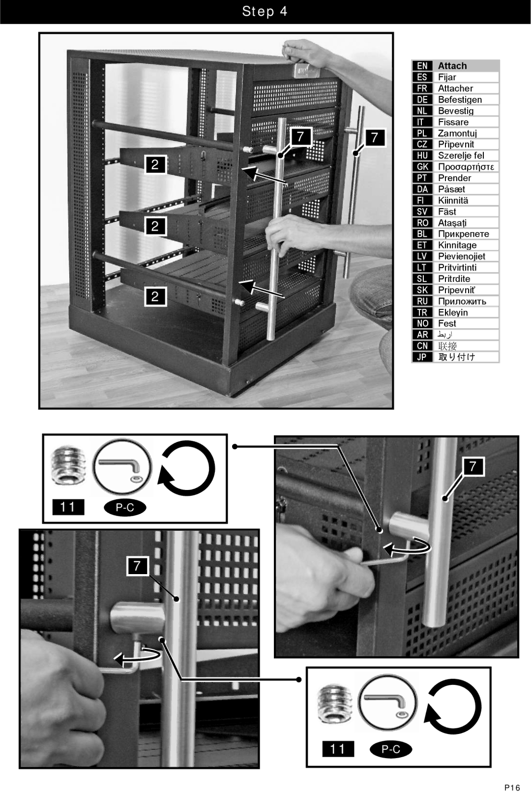 Omnimount RSF.5, UL1100010 instruction manual P16 