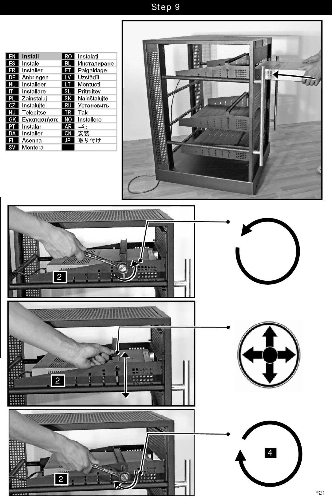 Omnimount UL1100010, RSF.5 instruction manual Montera 