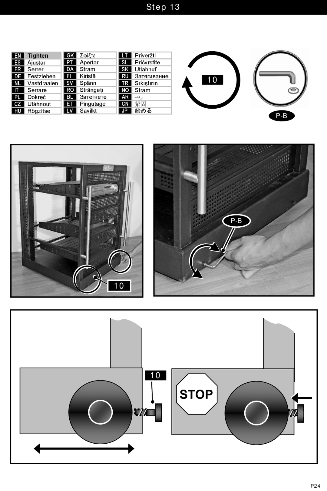 Omnimount RSF.5, UL1100010 instruction manual Stop 