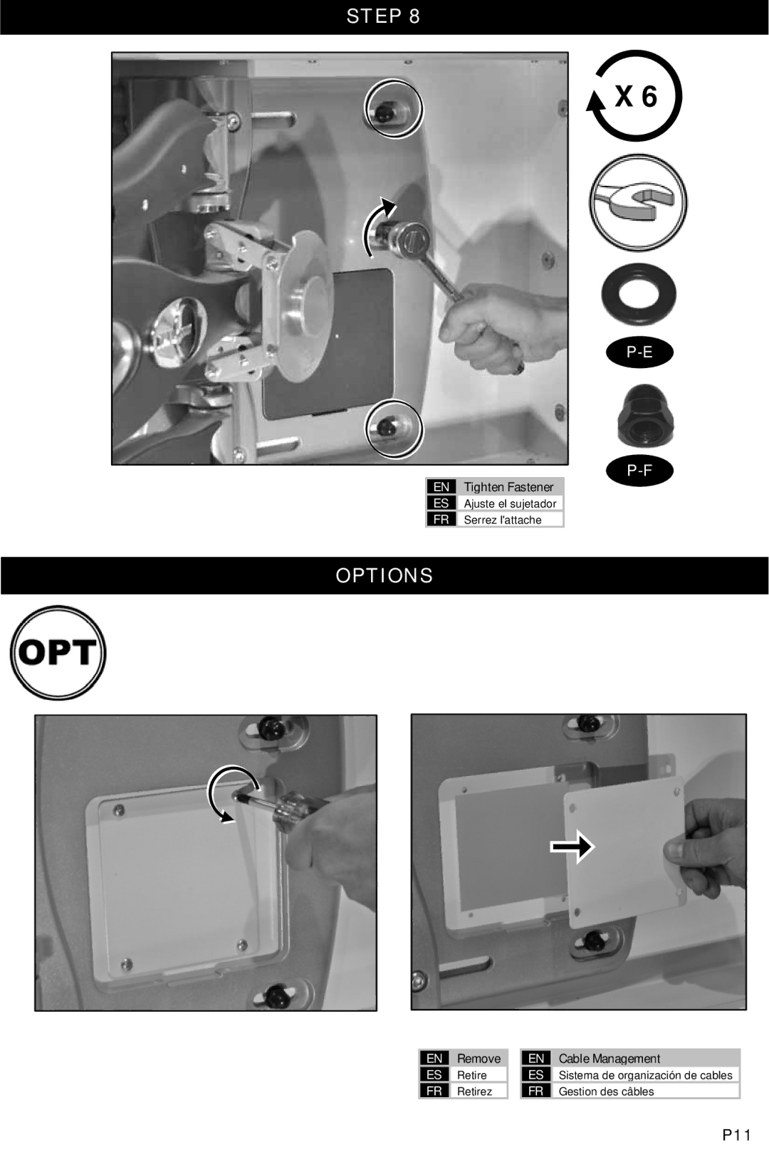 Omnimount 10081, SB2R instruction manual P11 