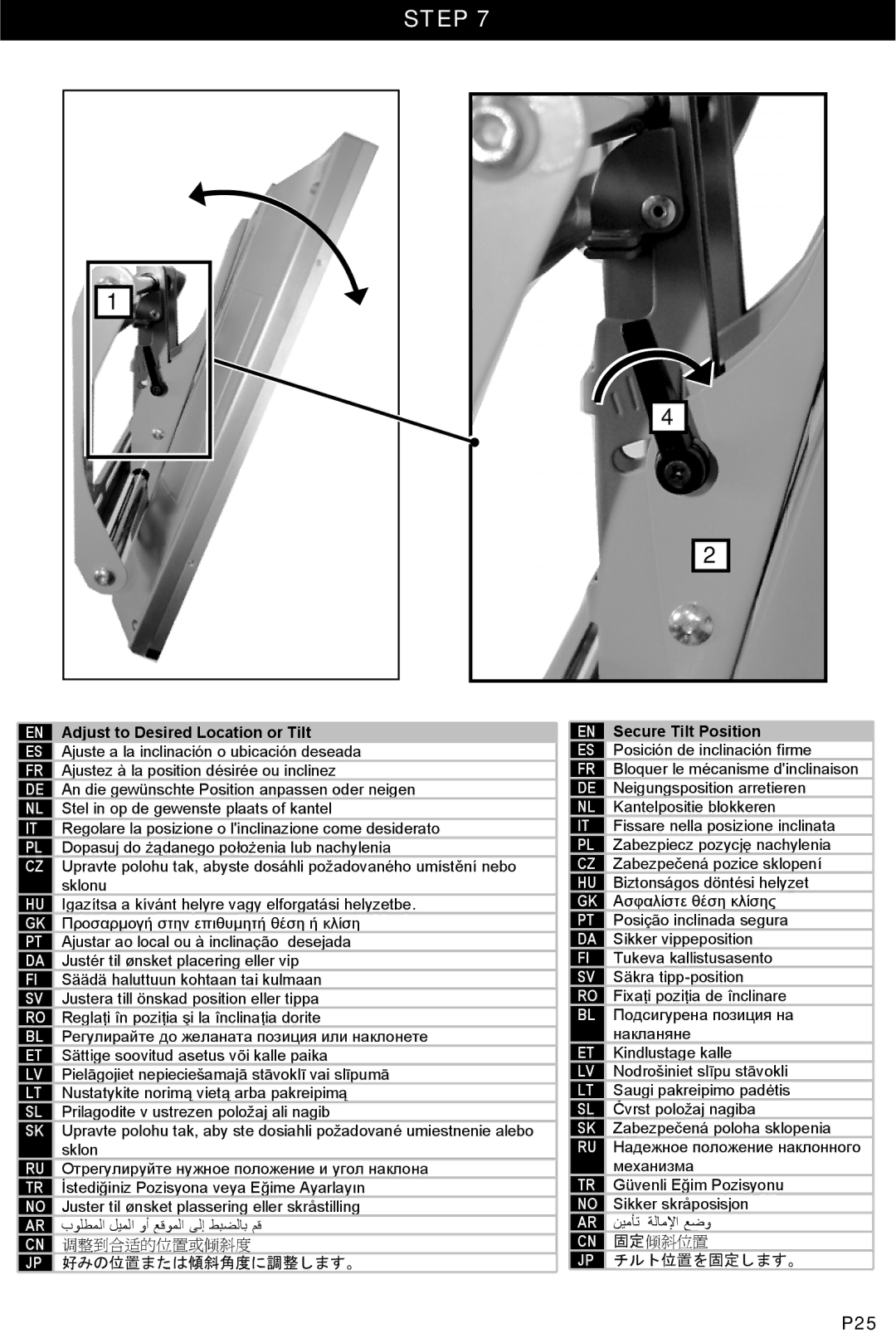 Omnimount OM10045, U2-T manual P25 