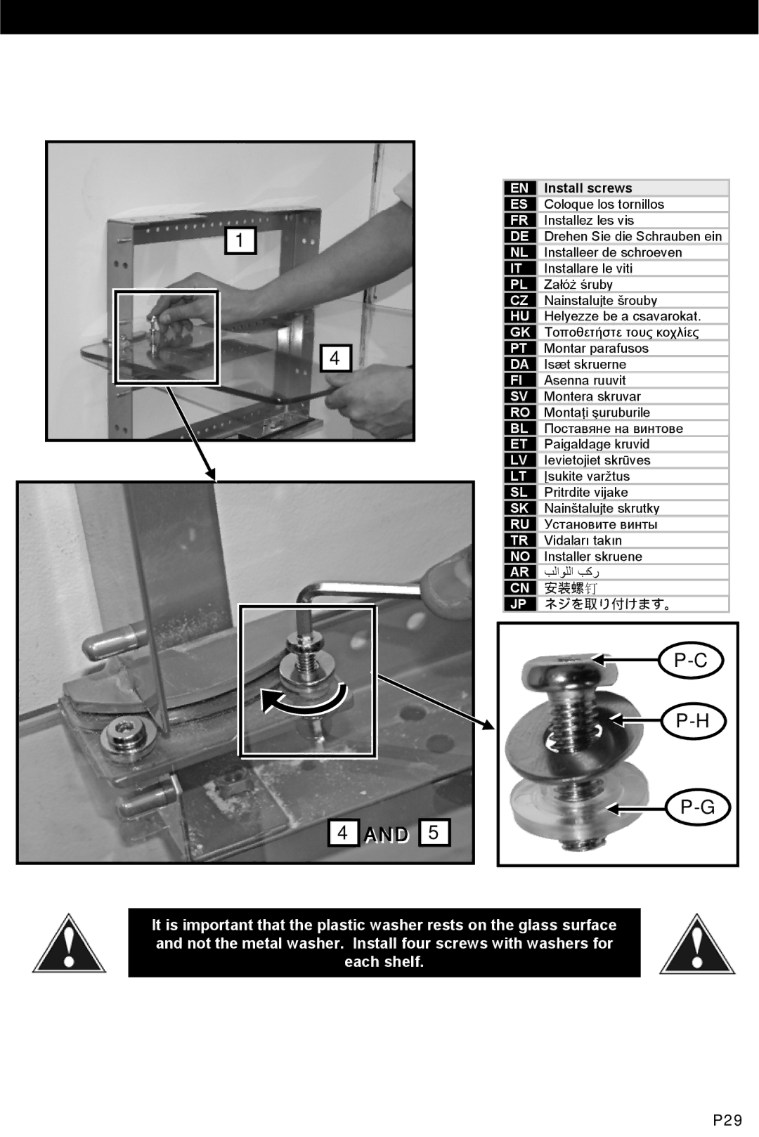 Omnimount MWFS, UL10021ULN instruction manual P29 