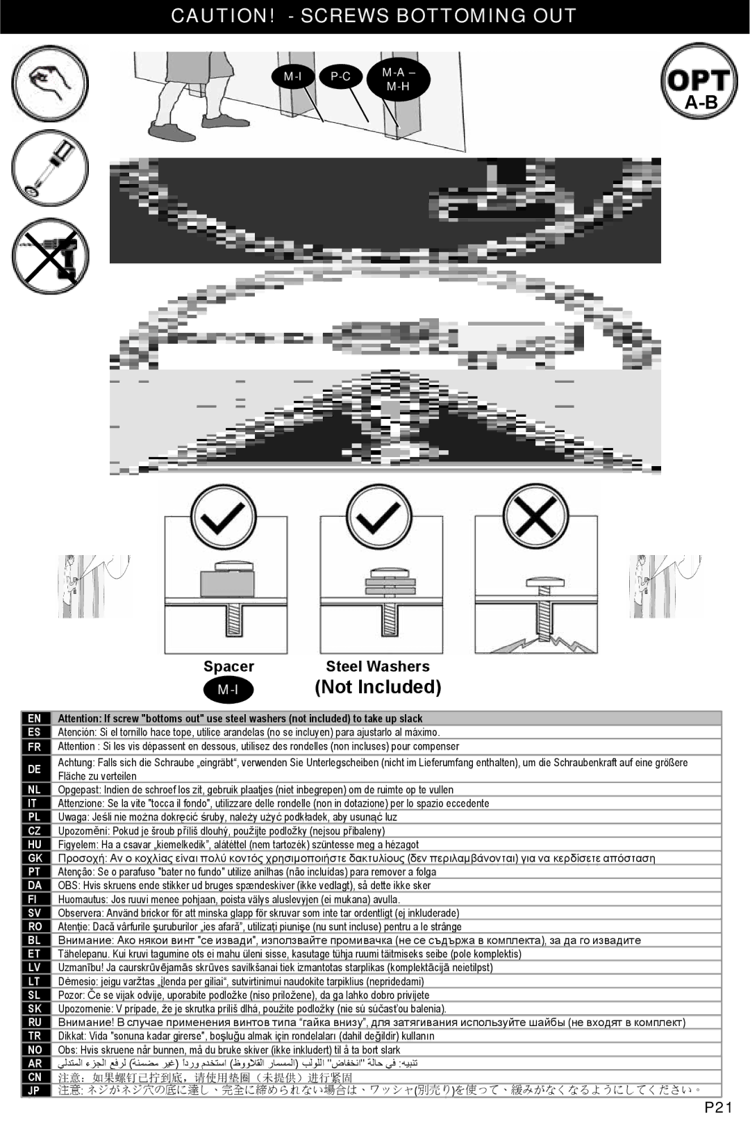 Omnimount OM1004282, ULPC-L manual Not Included 