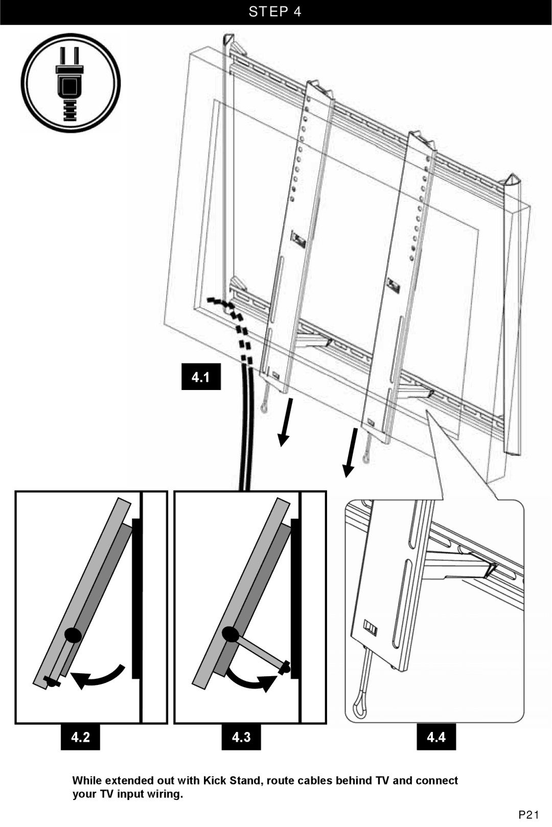 Omnimount OM10051, ULPT-L manual Step 