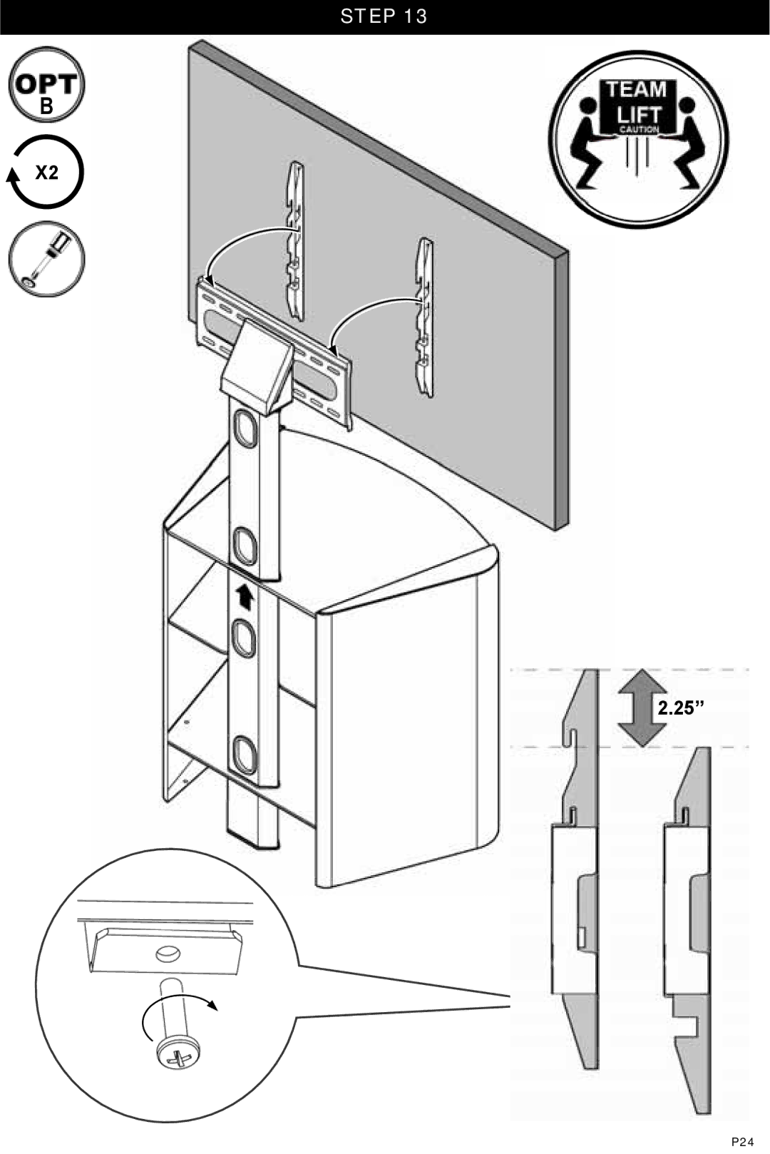 Omnimount Verona 37FP instruction manual P24 