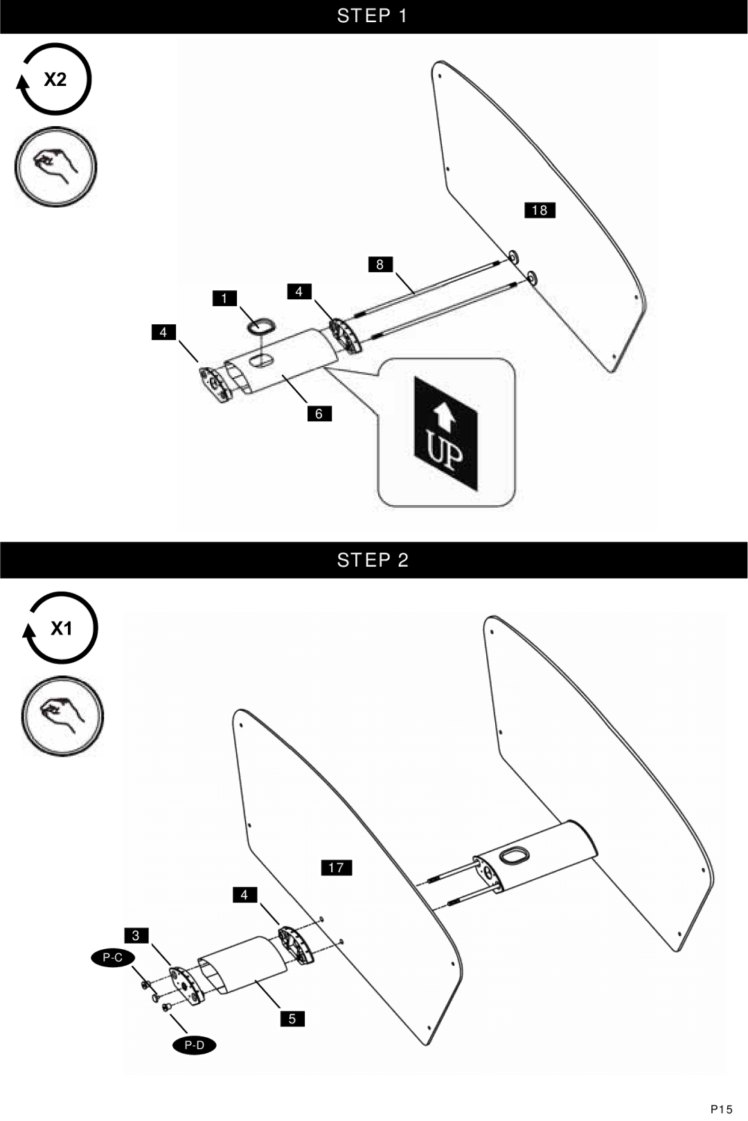 Omnimount Verona 55FP manual Step 