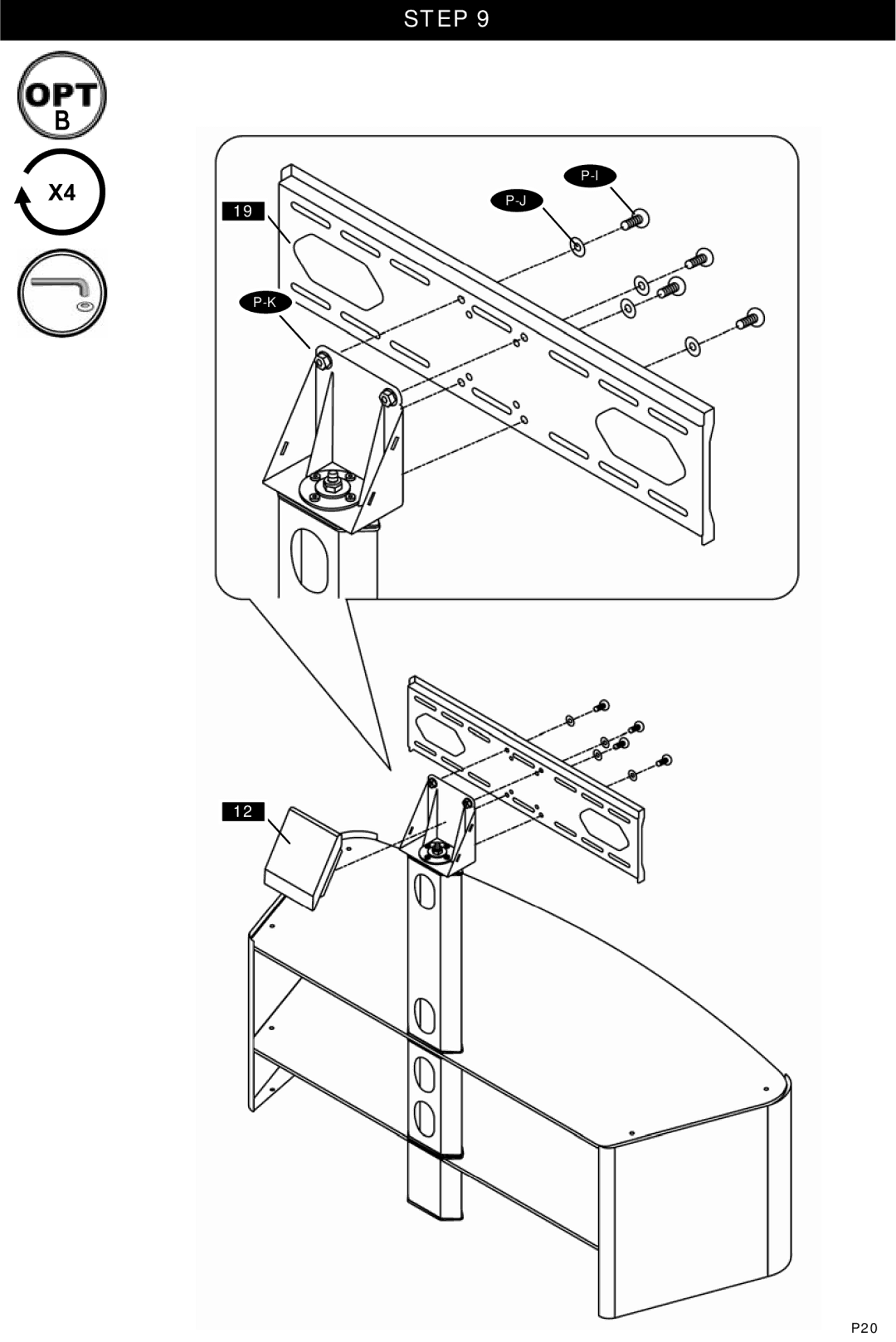 Omnimount Verona 55FP manual P20 