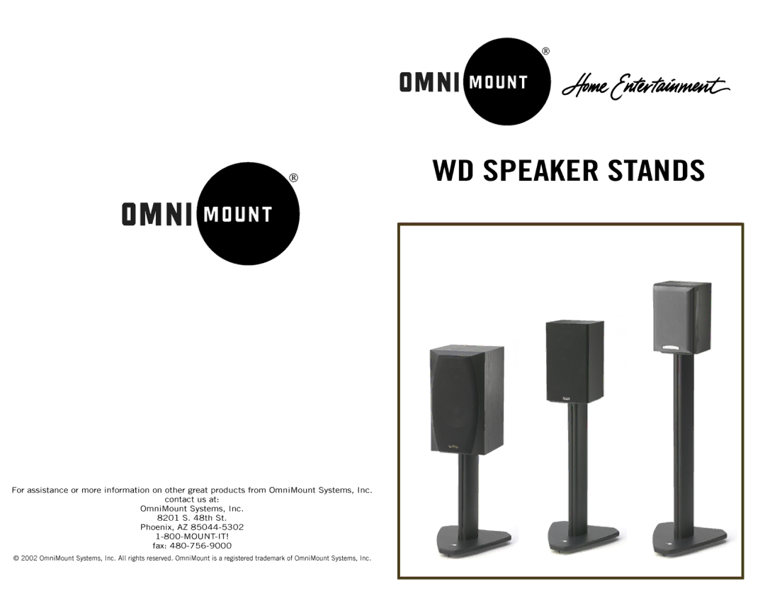 Omnimount WS31 manual 