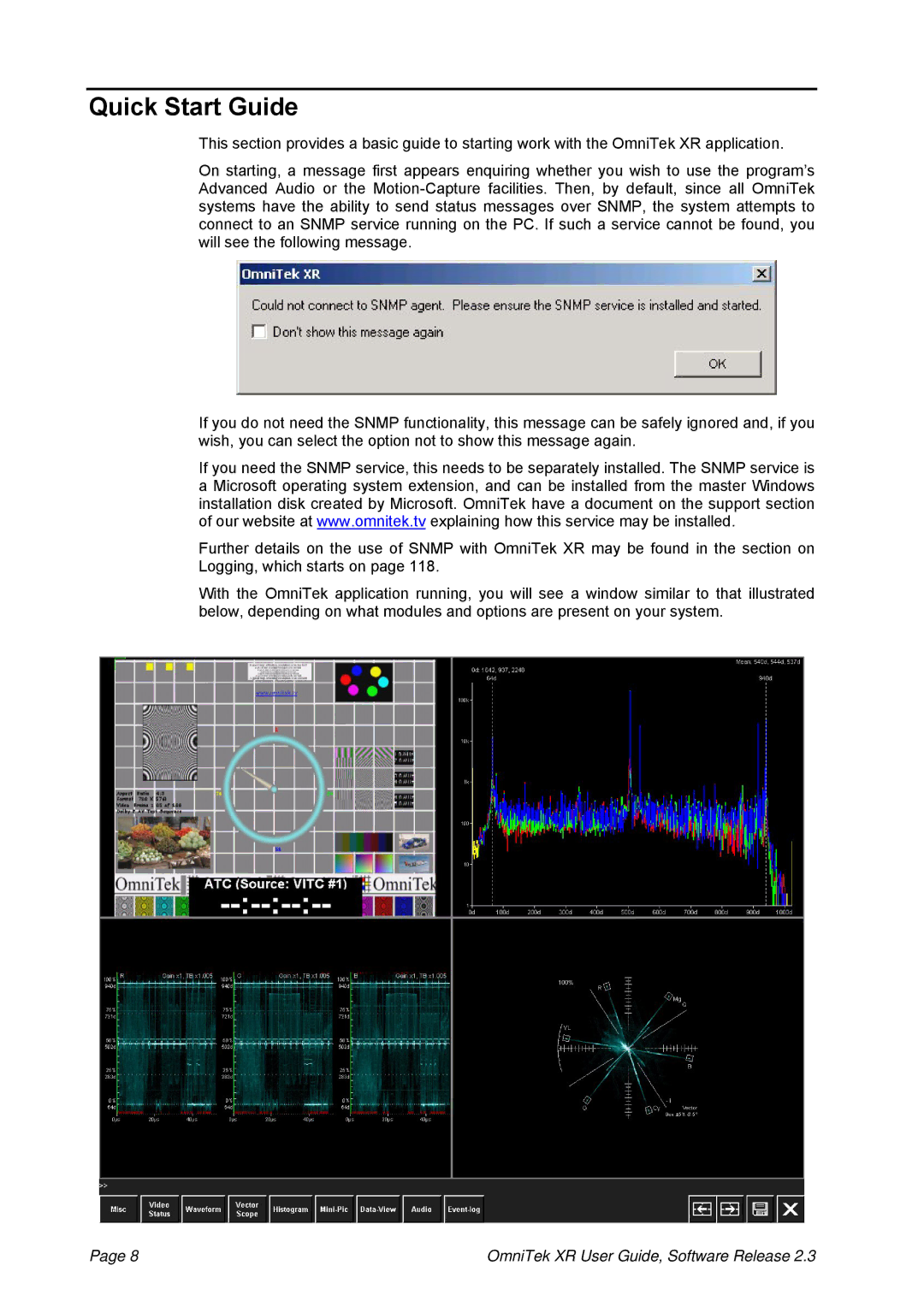 OmniTek 2.3 manual Quick Start Guide 