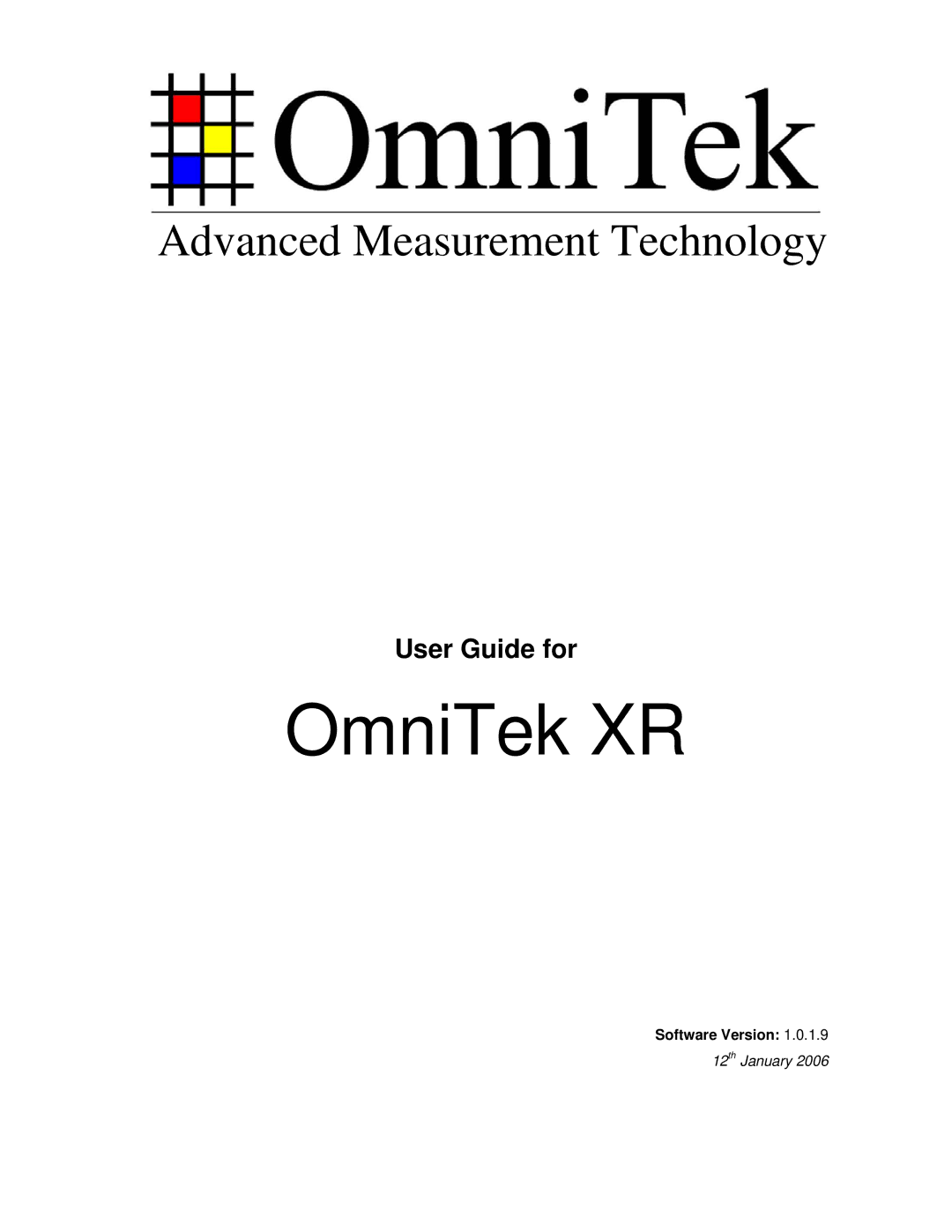 OmniTek OmniTek XR manual 