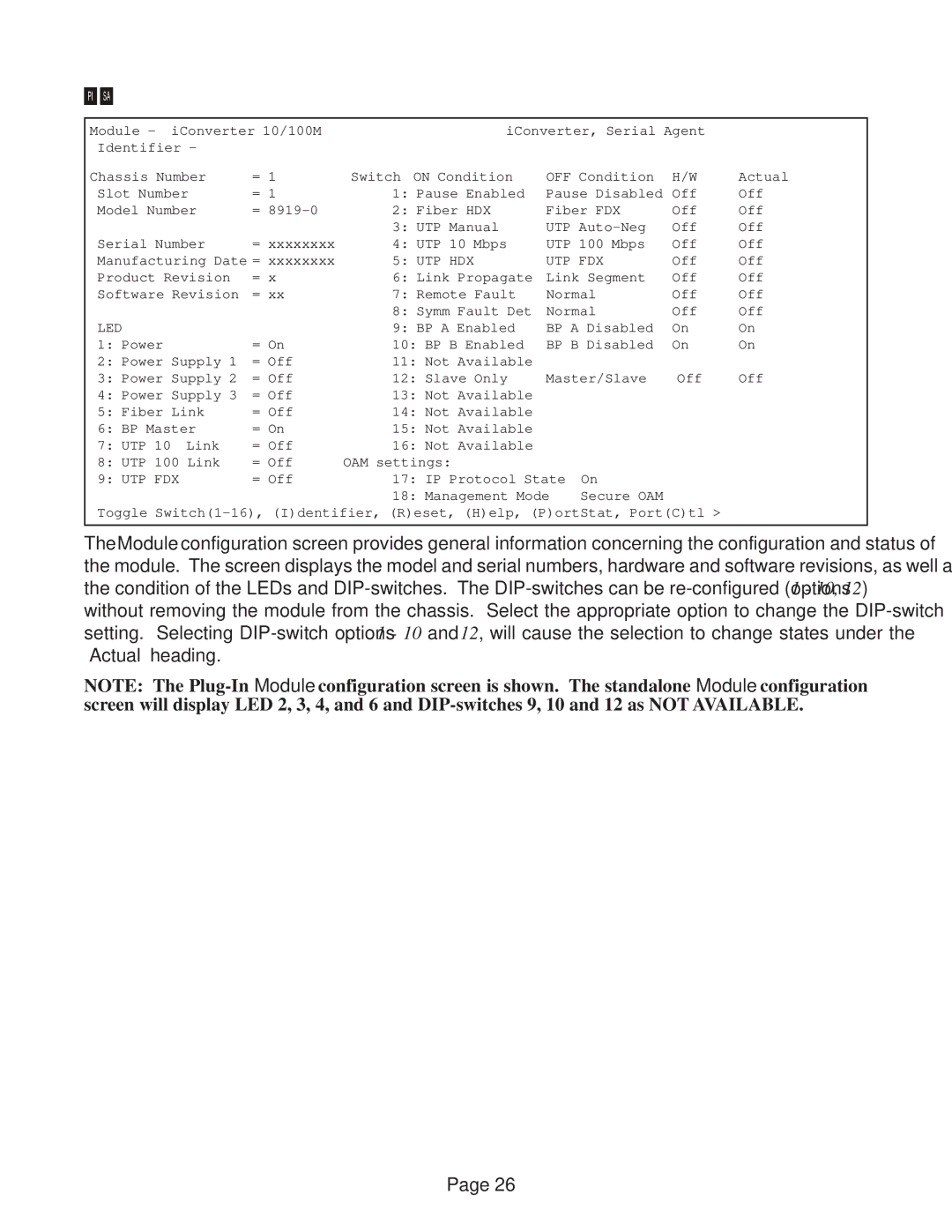 Omnitron Systems Technology 10/100M user manual Utp Hdx Utp Fdx, Led 