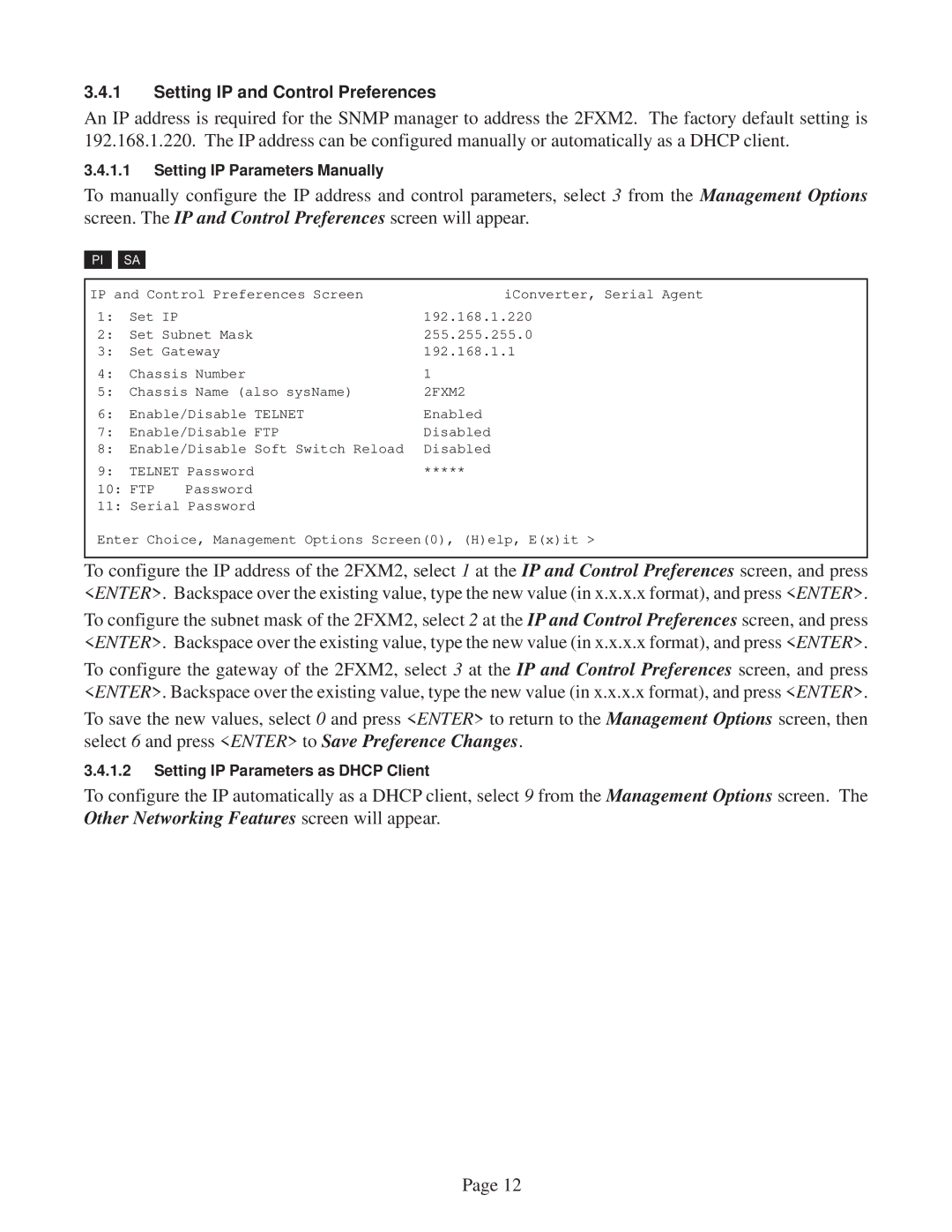 Omnitron Systems Technology 2FXM2 user manual 