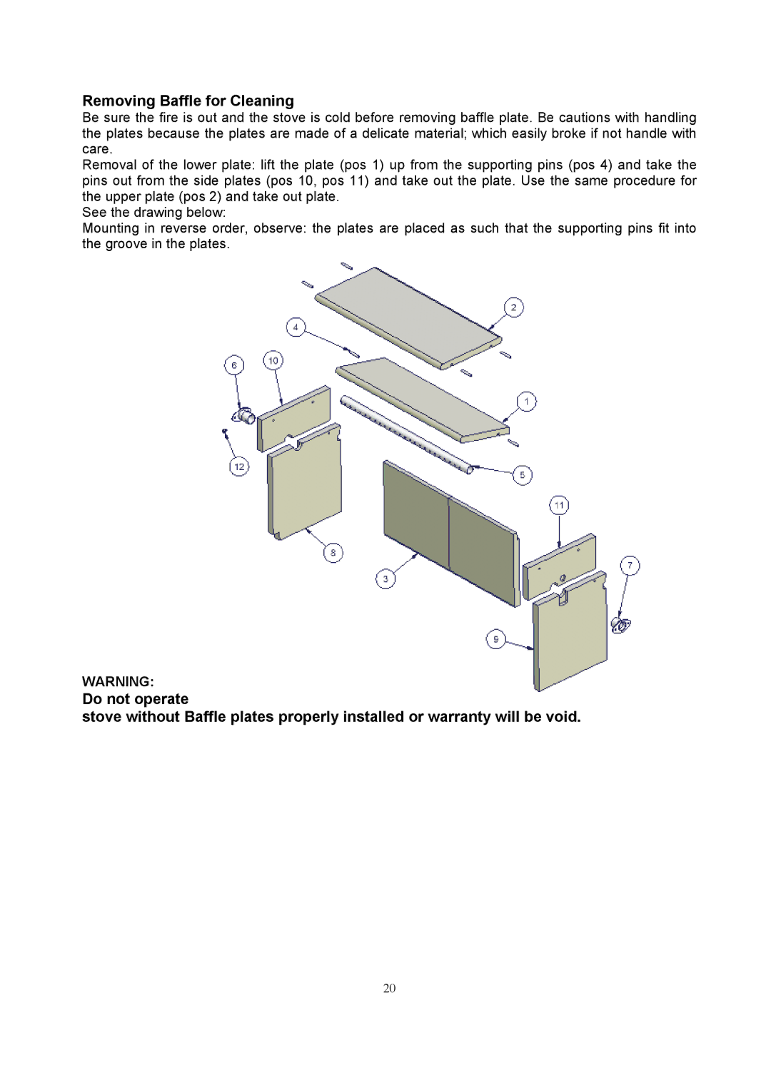 Omnitron Systems Technology A10 manual Removing Baffle for Cleaning 