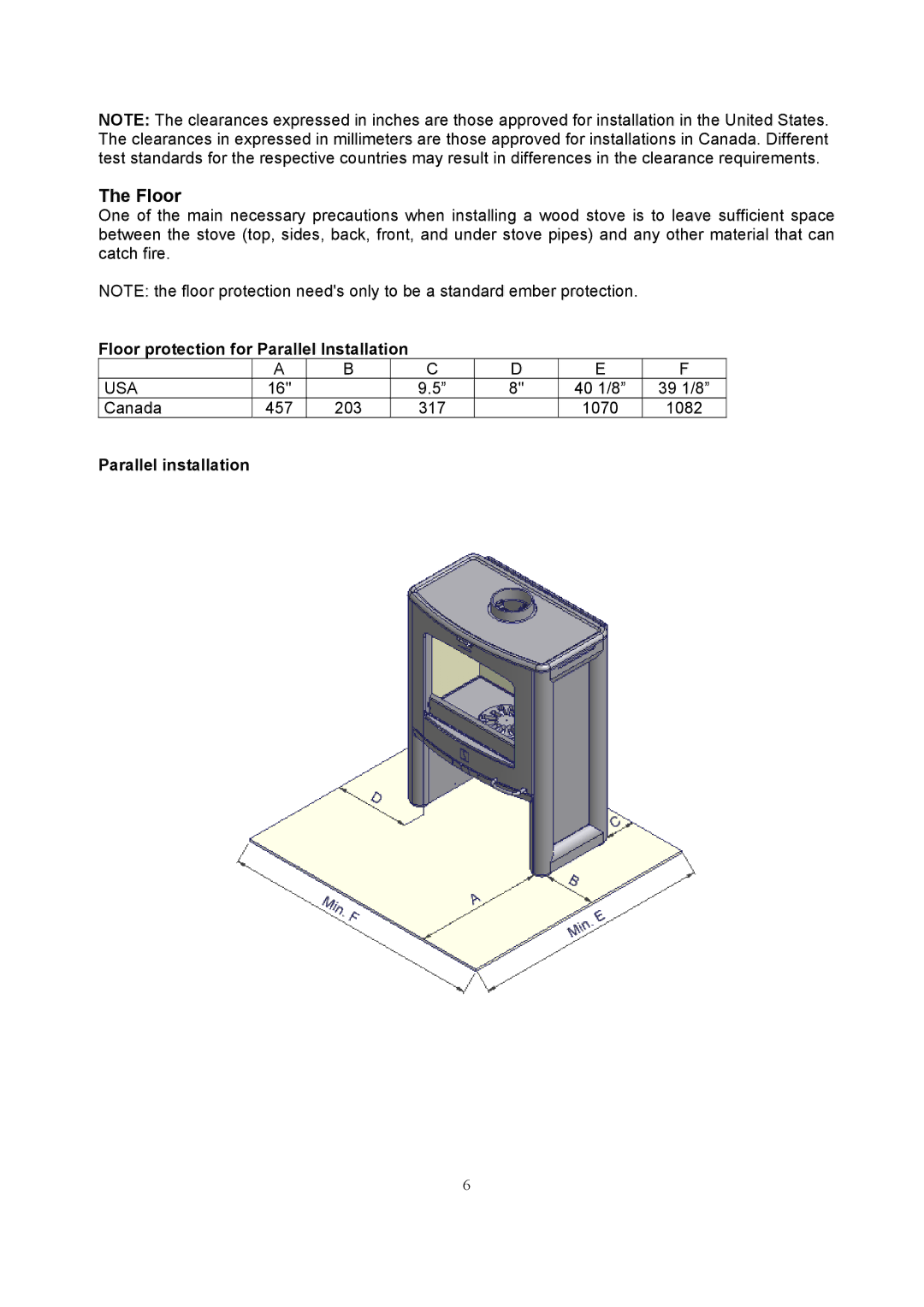 Omnitron Systems Technology A10 manual Floor protection for Parallel Installation, Parallel installation 