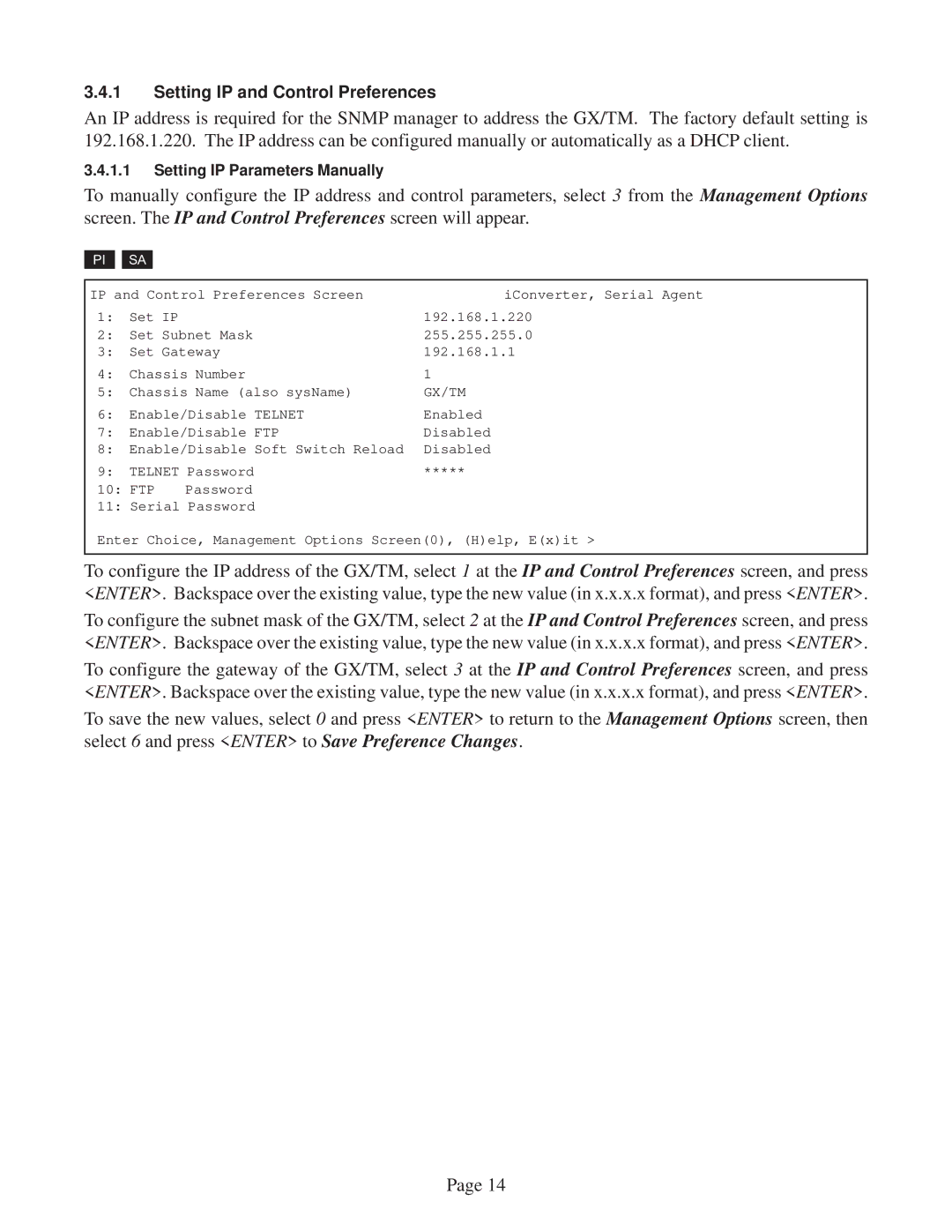 Omnitron Systems Technology GX/TM user manual Gx/Tm 