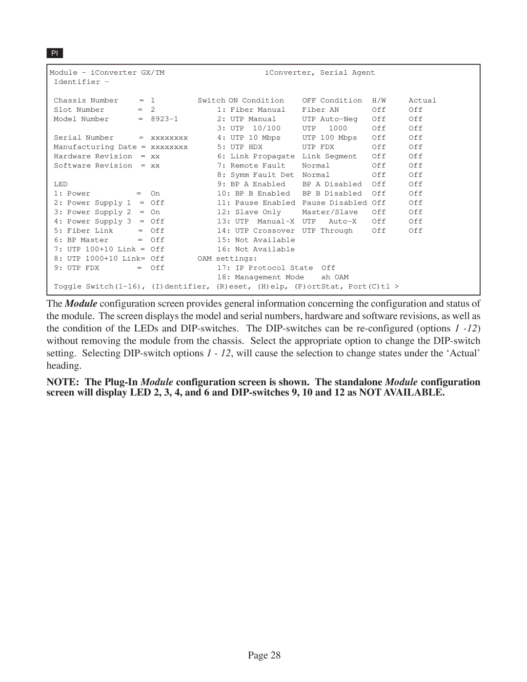 Omnitron Systems Technology GX/TM user manual Utp Hdx Utp Fdx, Led 