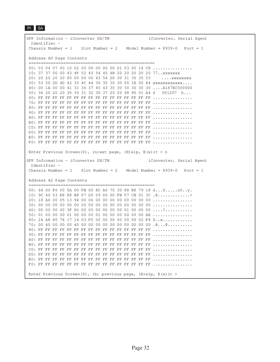 Omnitron Systems Technology GX/TM user manual A167EC500000 