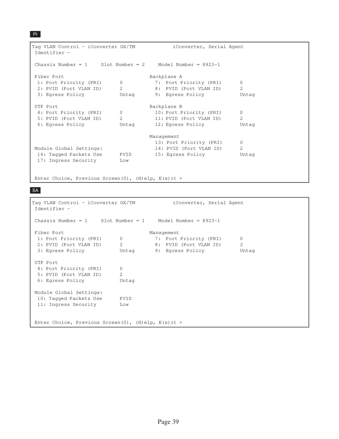 Omnitron Systems Technology GX/TM user manual Pvid 