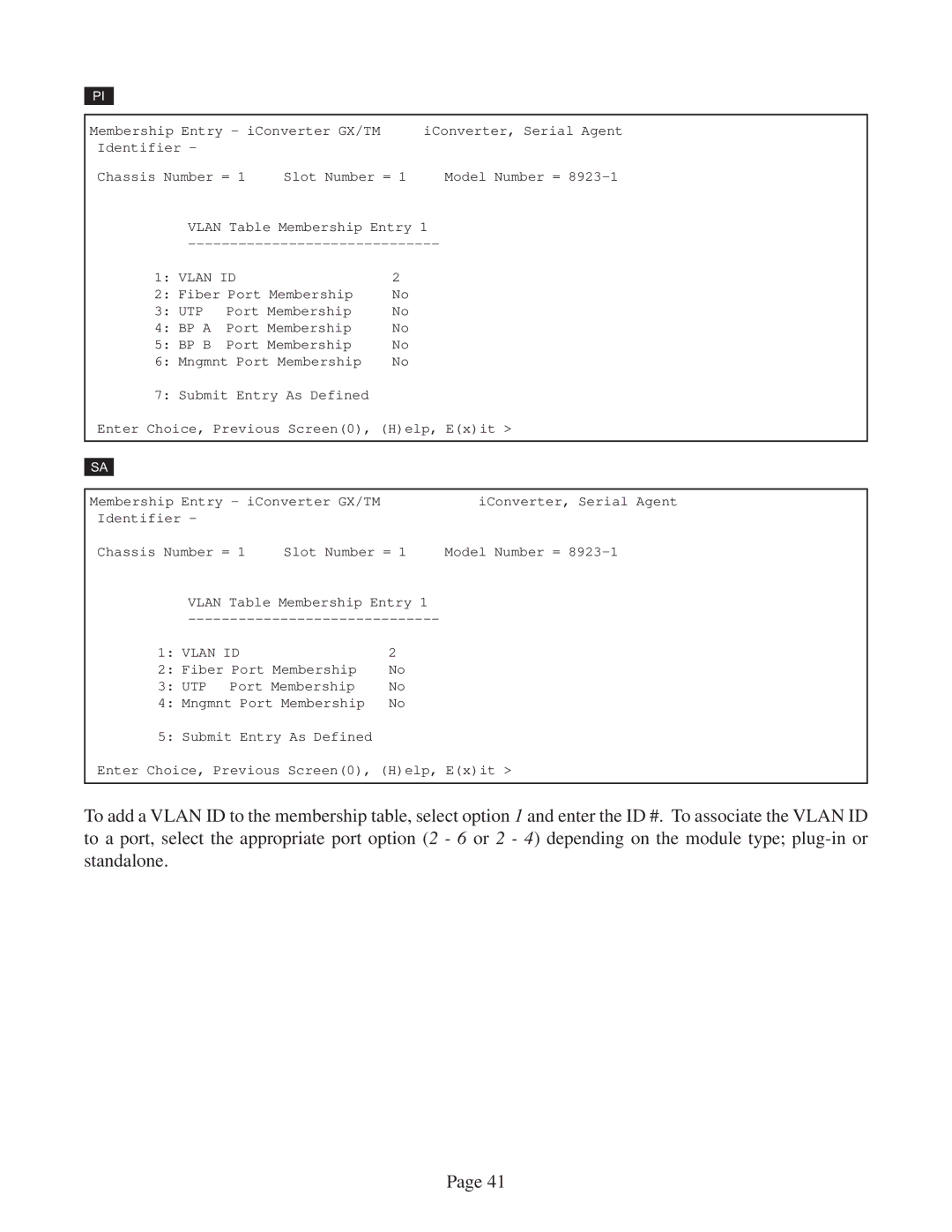 Omnitron Systems Technology GX/TM user manual Vlan ID 