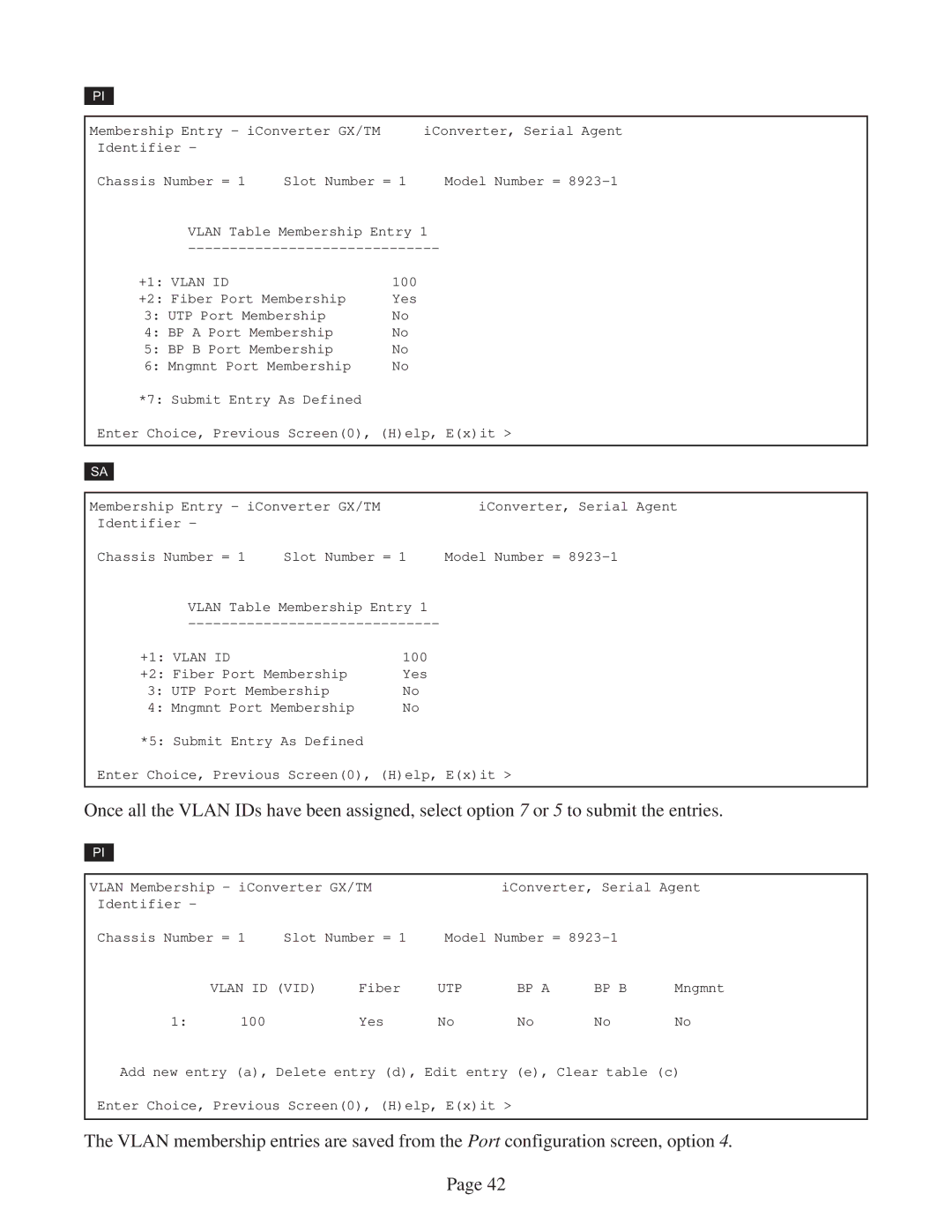 Omnitron Systems Technology GX/TM user manual +1 Vlan ID 