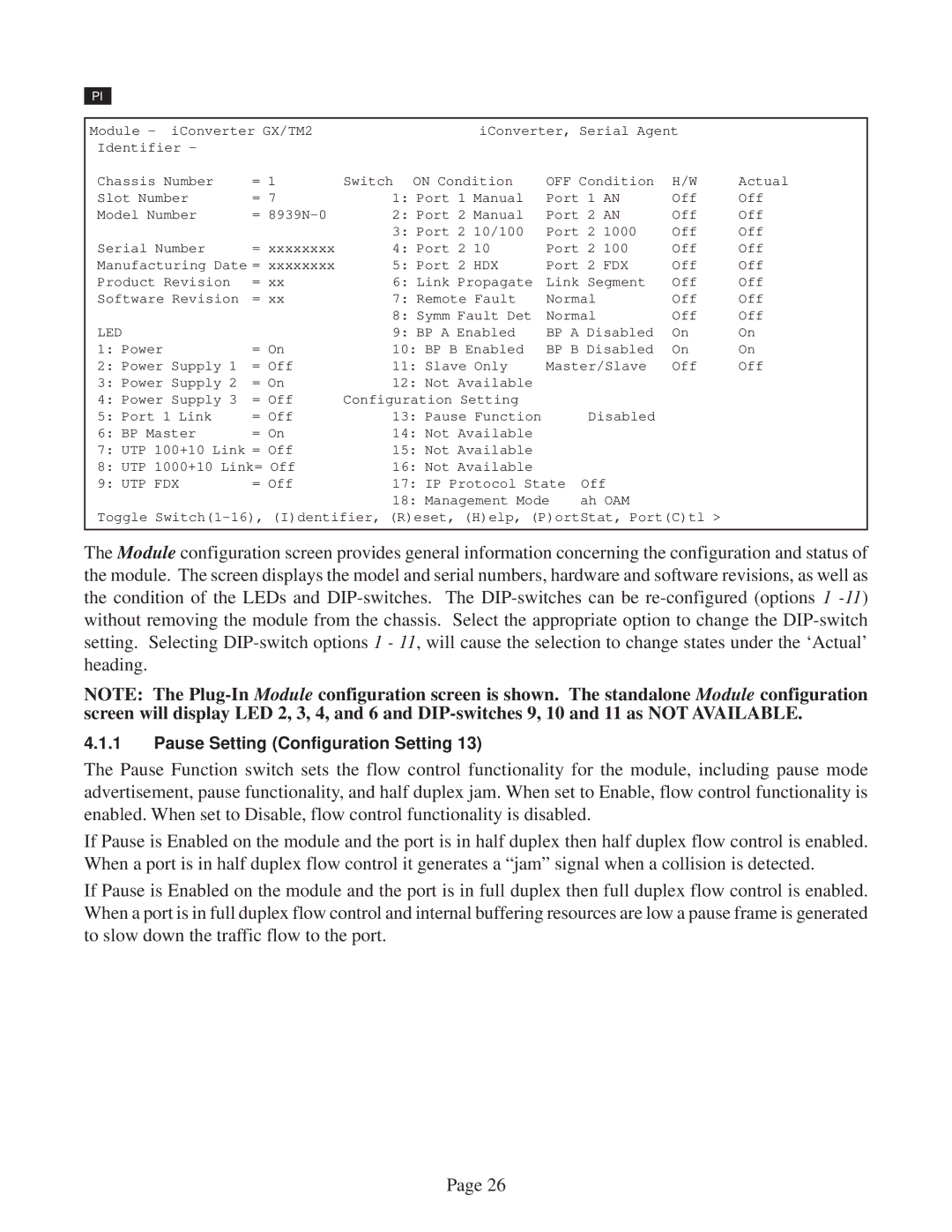 Omnitron Systems Technology GX/TM2 user manual Led, Utp Fdx 