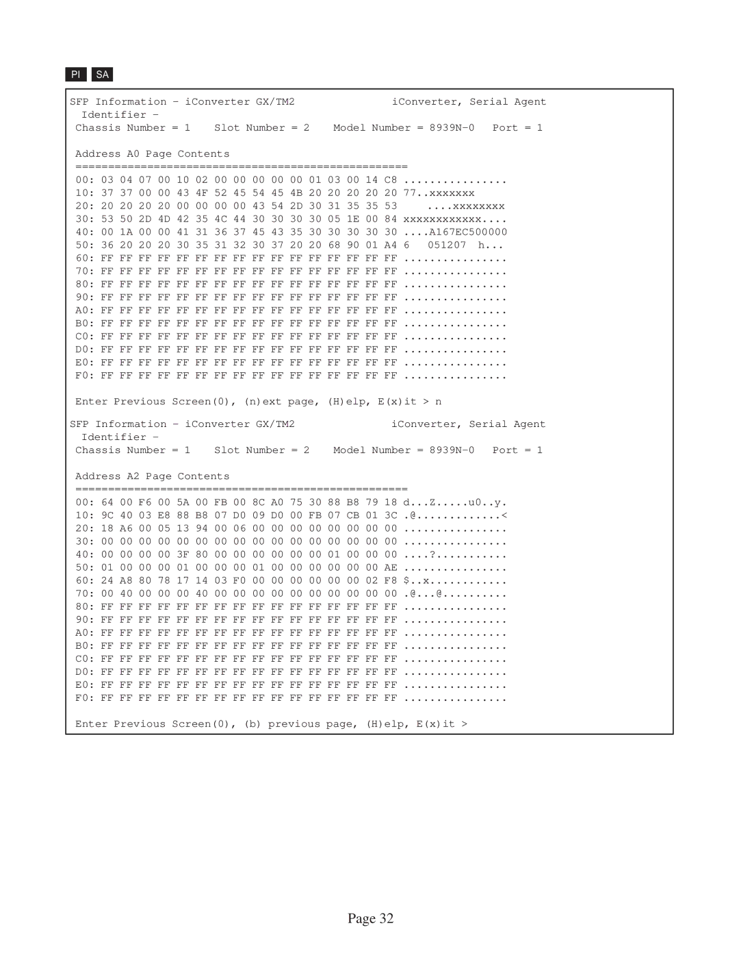 Omnitron Systems Technology GX/TM2 user manual A167EC500000 