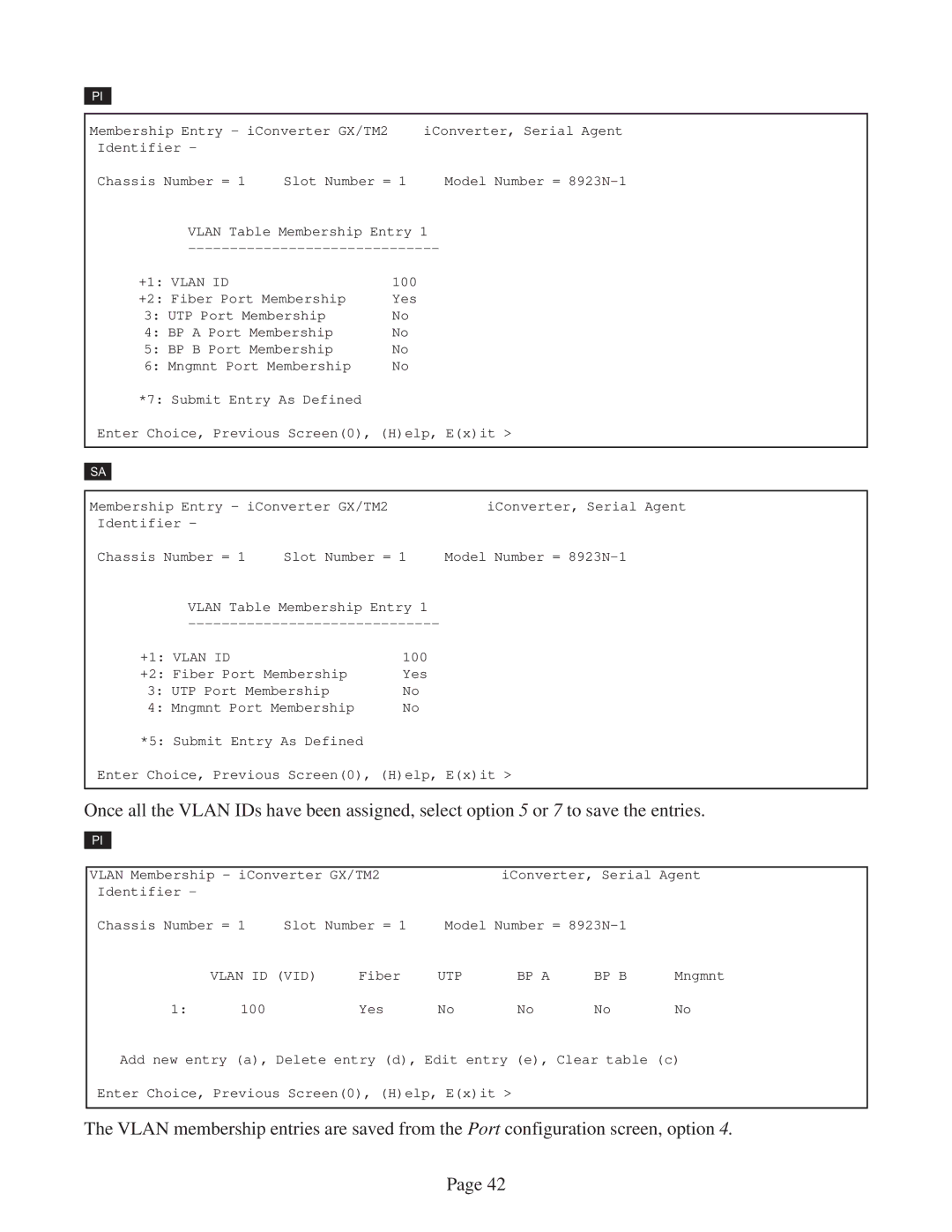 Omnitron Systems Technology GX/TM2 user manual +1 Vlan ID 