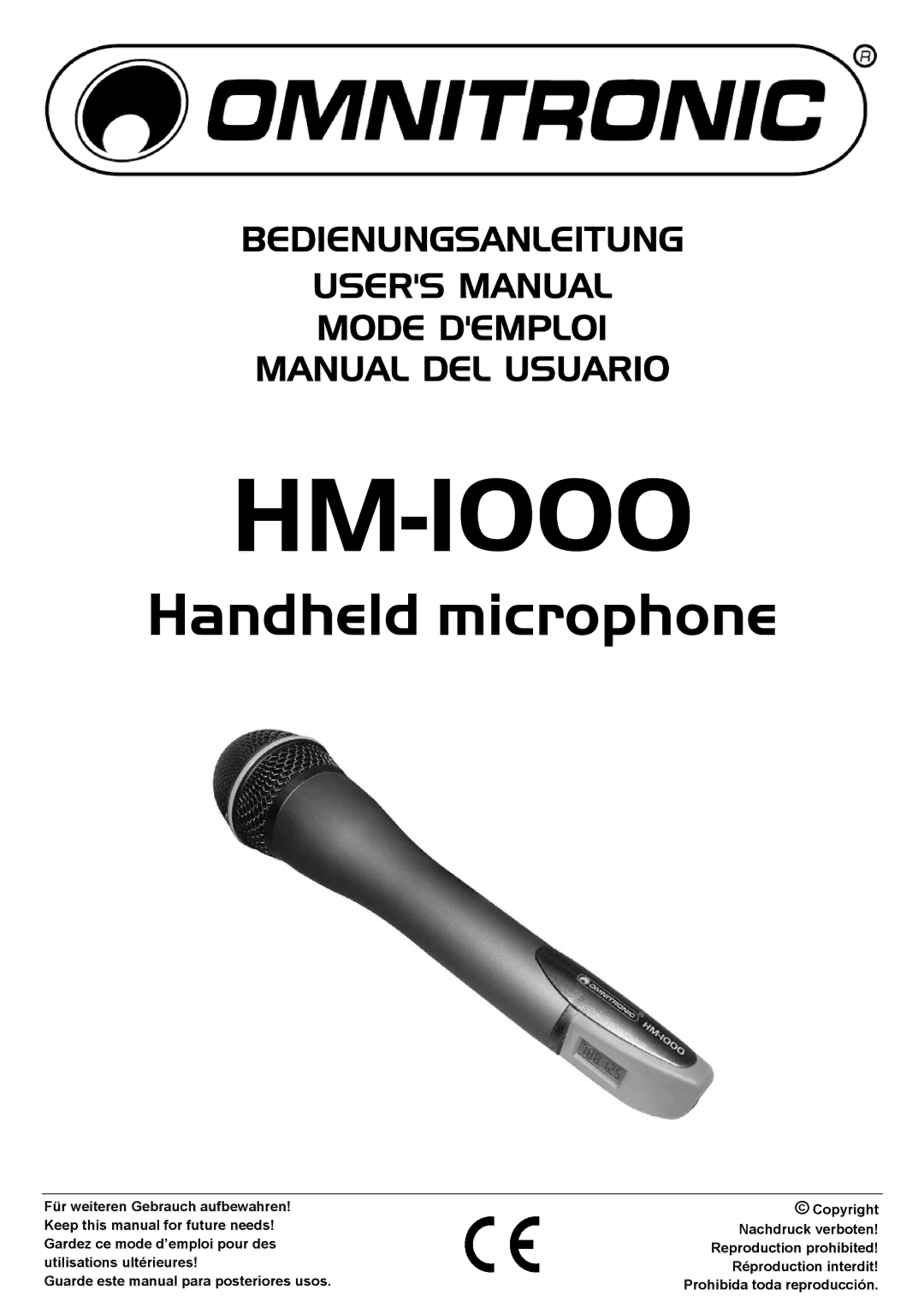 Omnitron Systems Technology HM-1000 user manual 