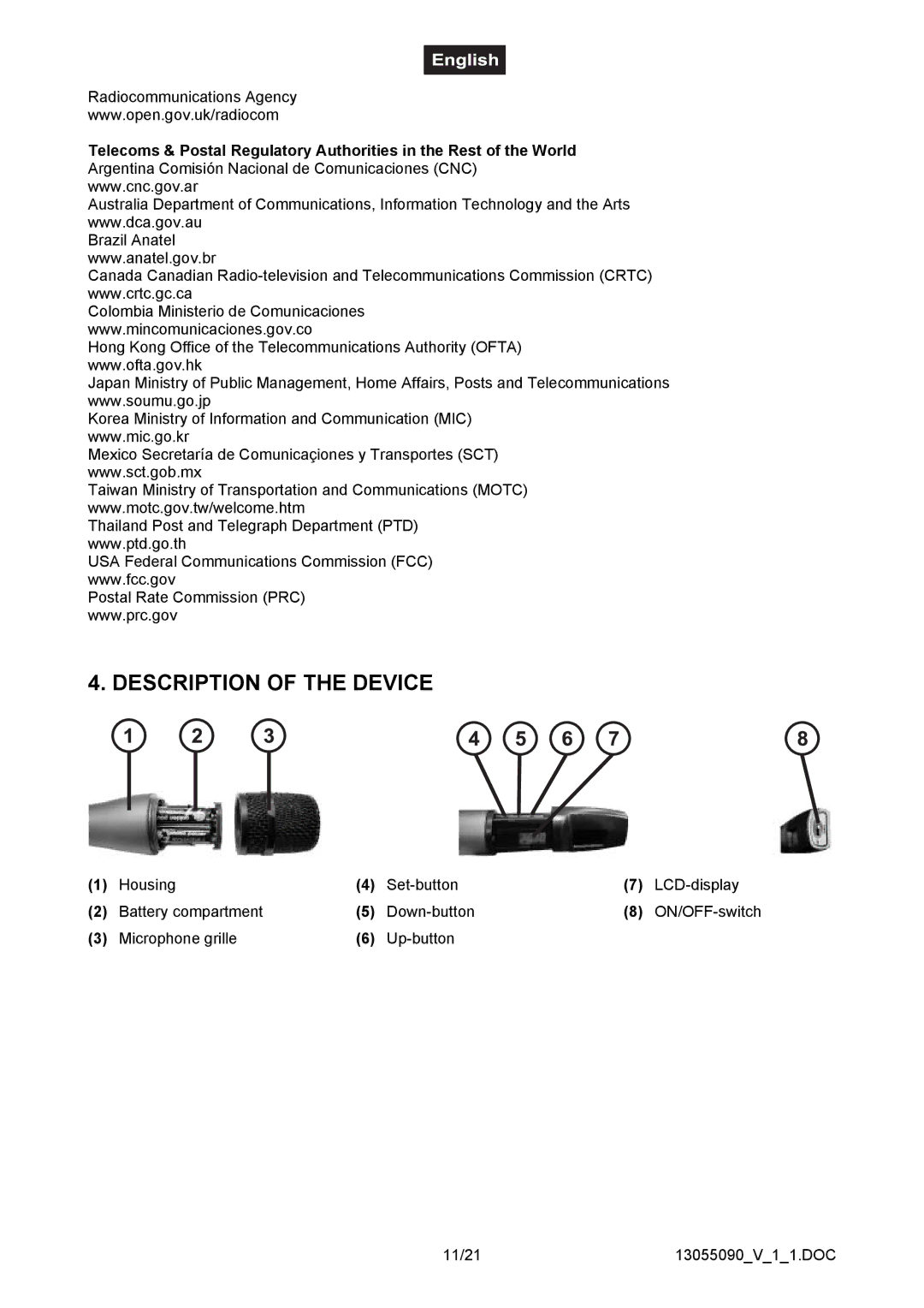 Omnitron Systems Technology HM-1000 user manual Description of the Device 