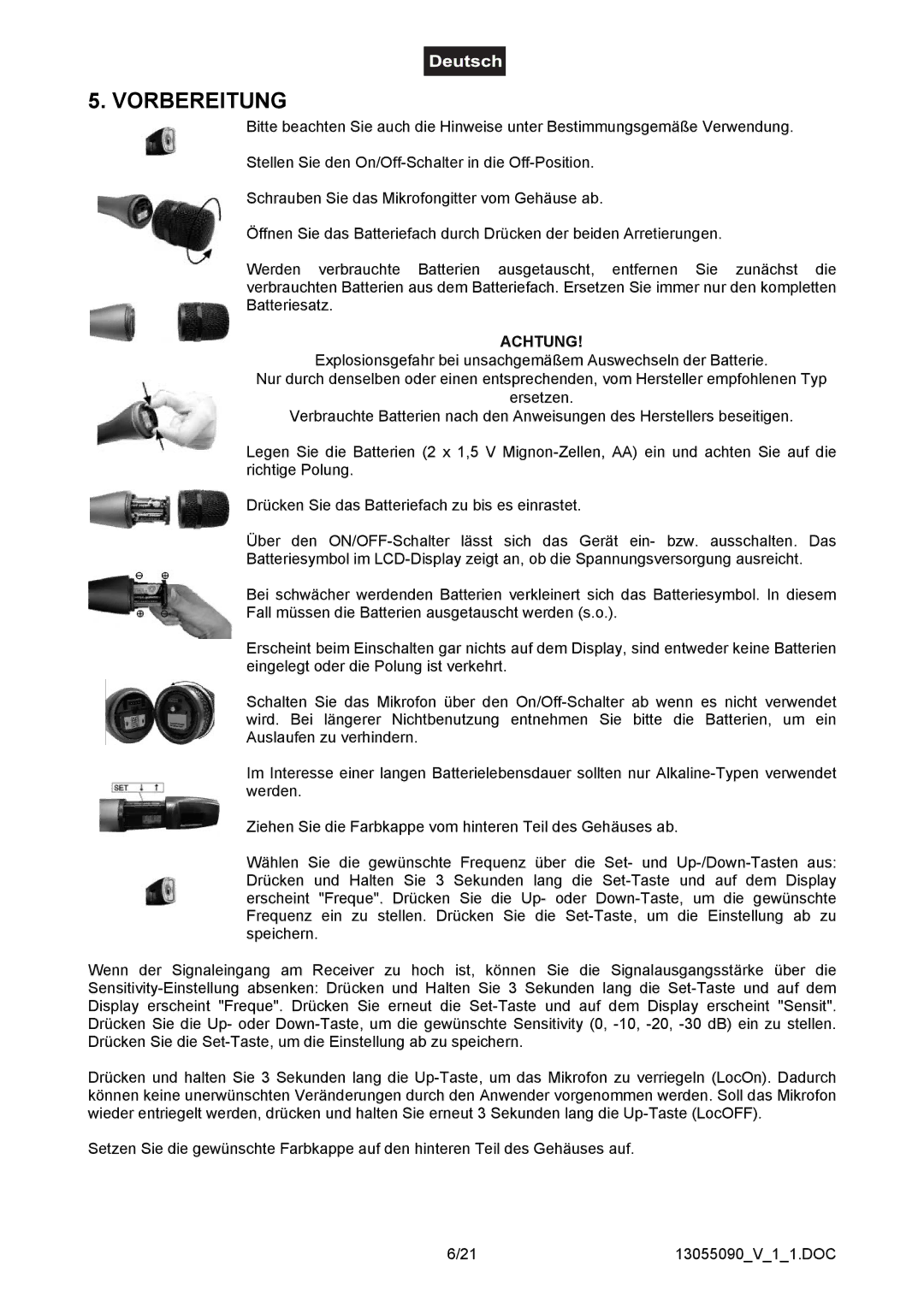 Omnitron Systems Technology HM-1000 user manual Vorbereitung, Achtung 