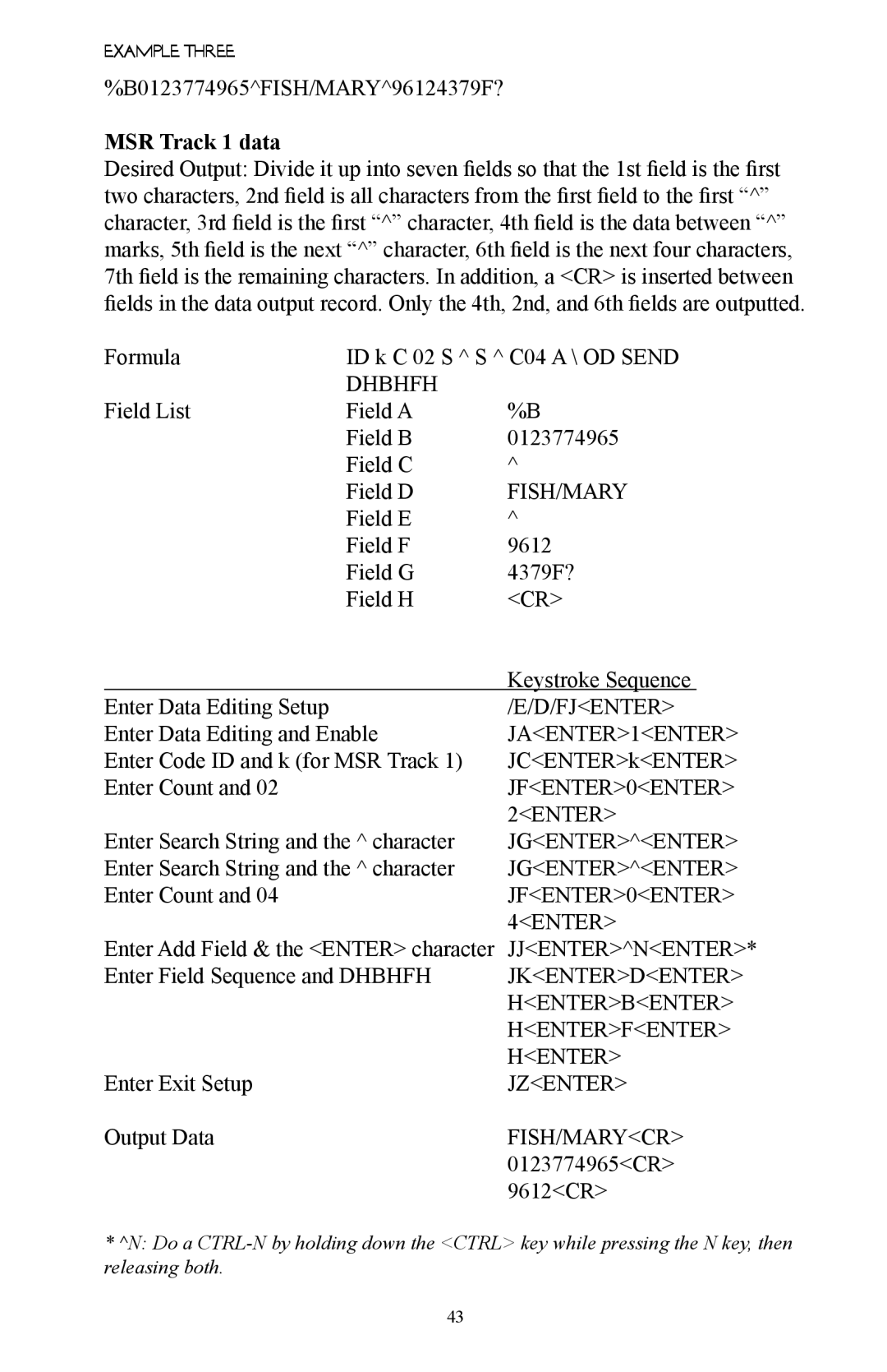 Omnitron Systems Technology RS-232 user manual MSR Track 1 data 