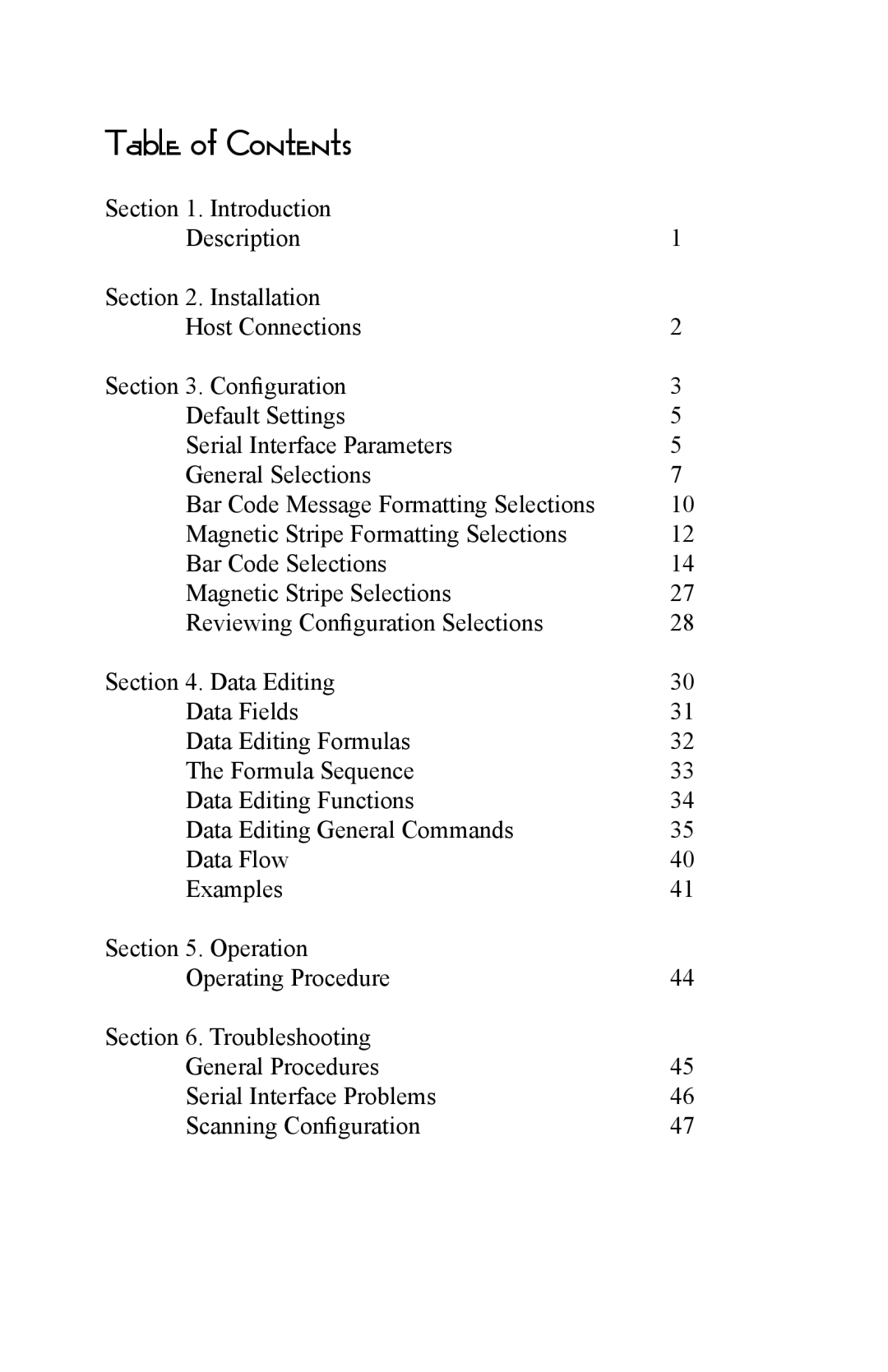 Omnitron Systems Technology RS-232 user manual Table of Contents 