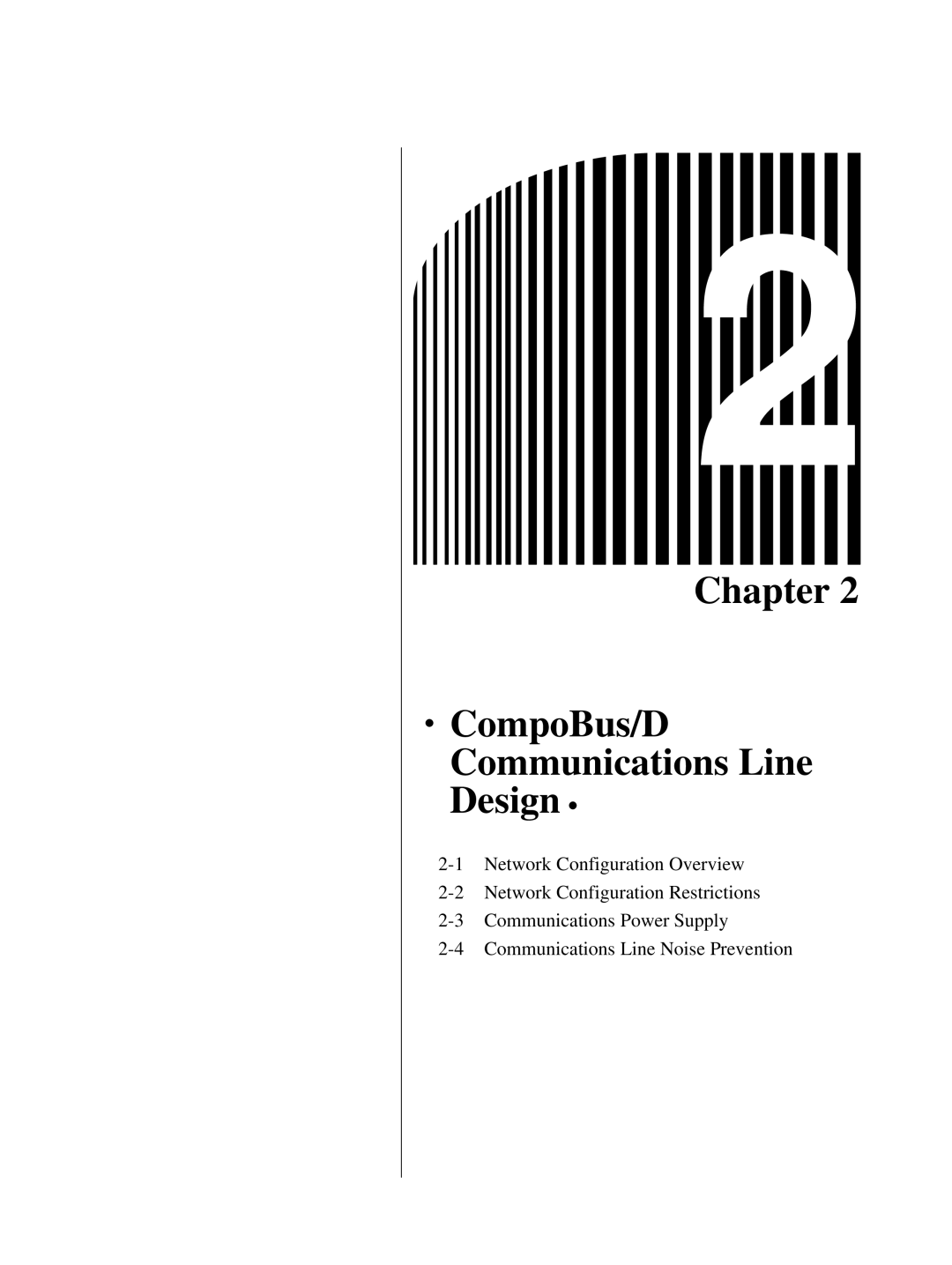 Omron 3G3FV-PDRT1-SIN user manual Chapter CompoBus/D Communications Line Design 