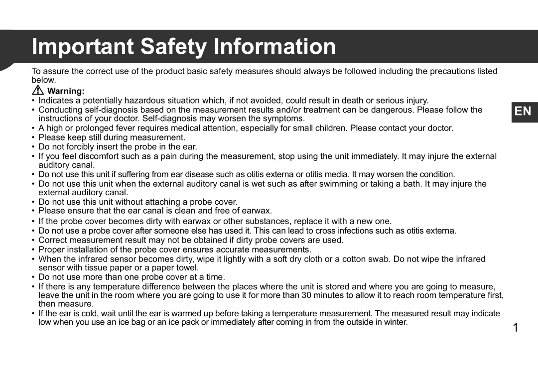 Omron 9063366-4A instruction manual Important Safety Information 