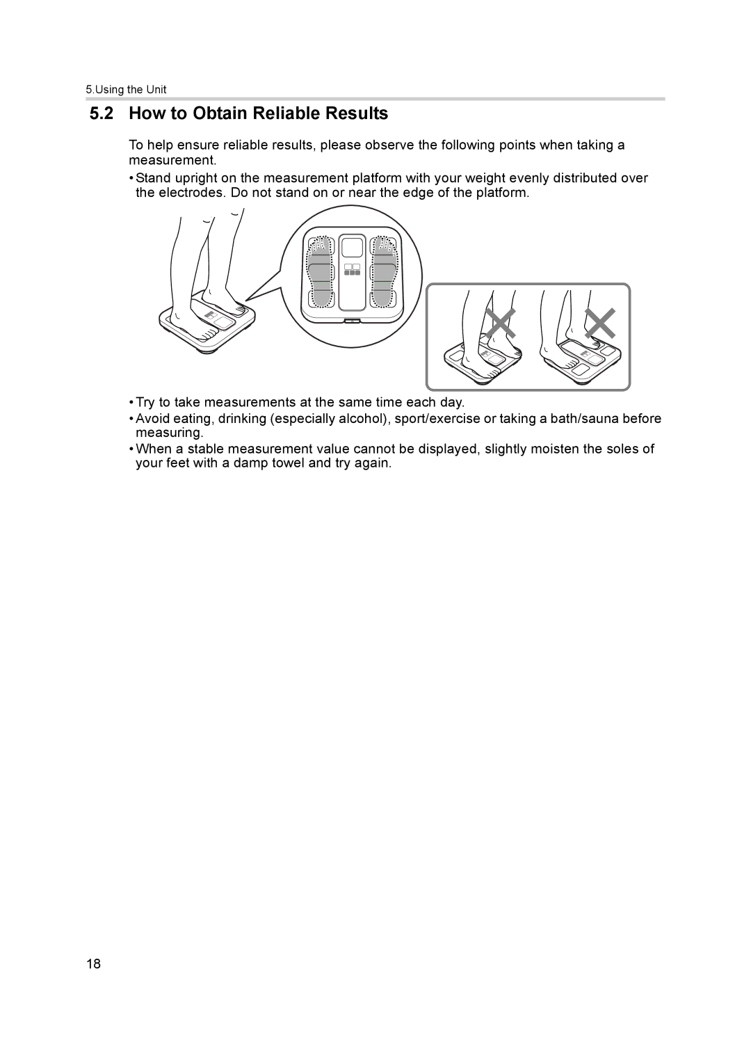 Omron BF400 instruction manual How to Obtain Reliable Results 