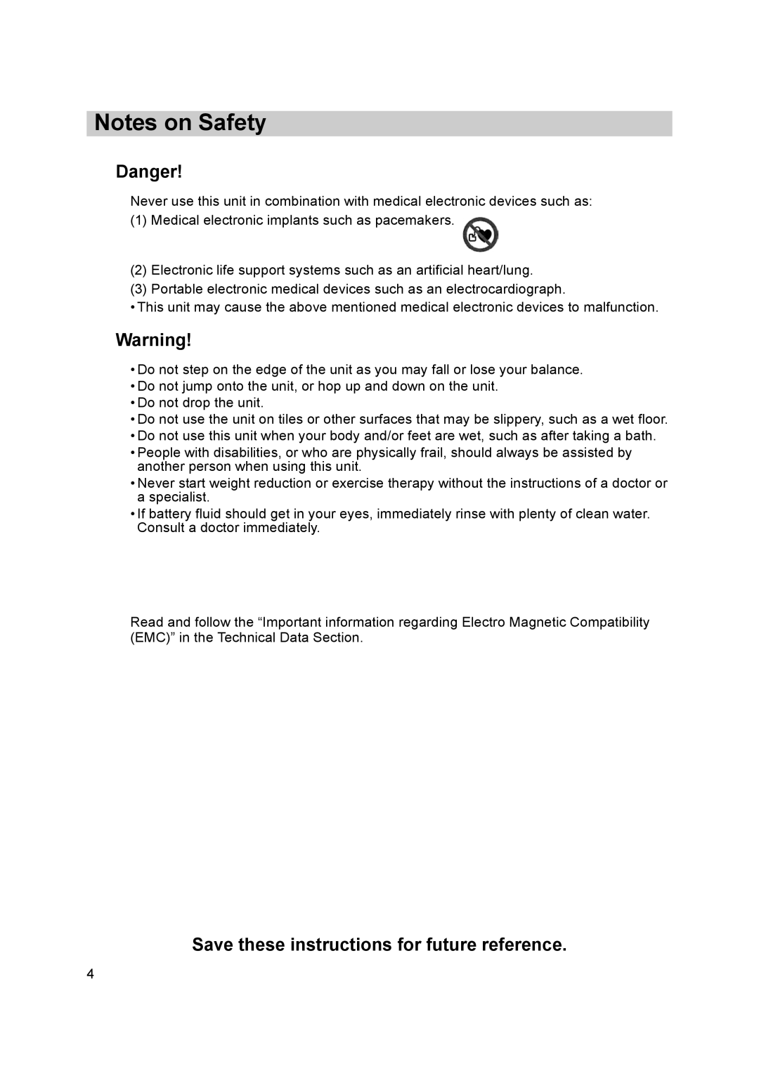 Omron BF400 instruction manual Save these instructions for future reference 