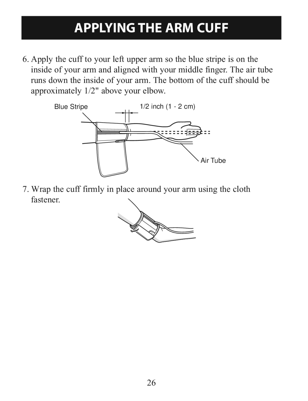 Omron BP785 instruction manual Blue Stripe 