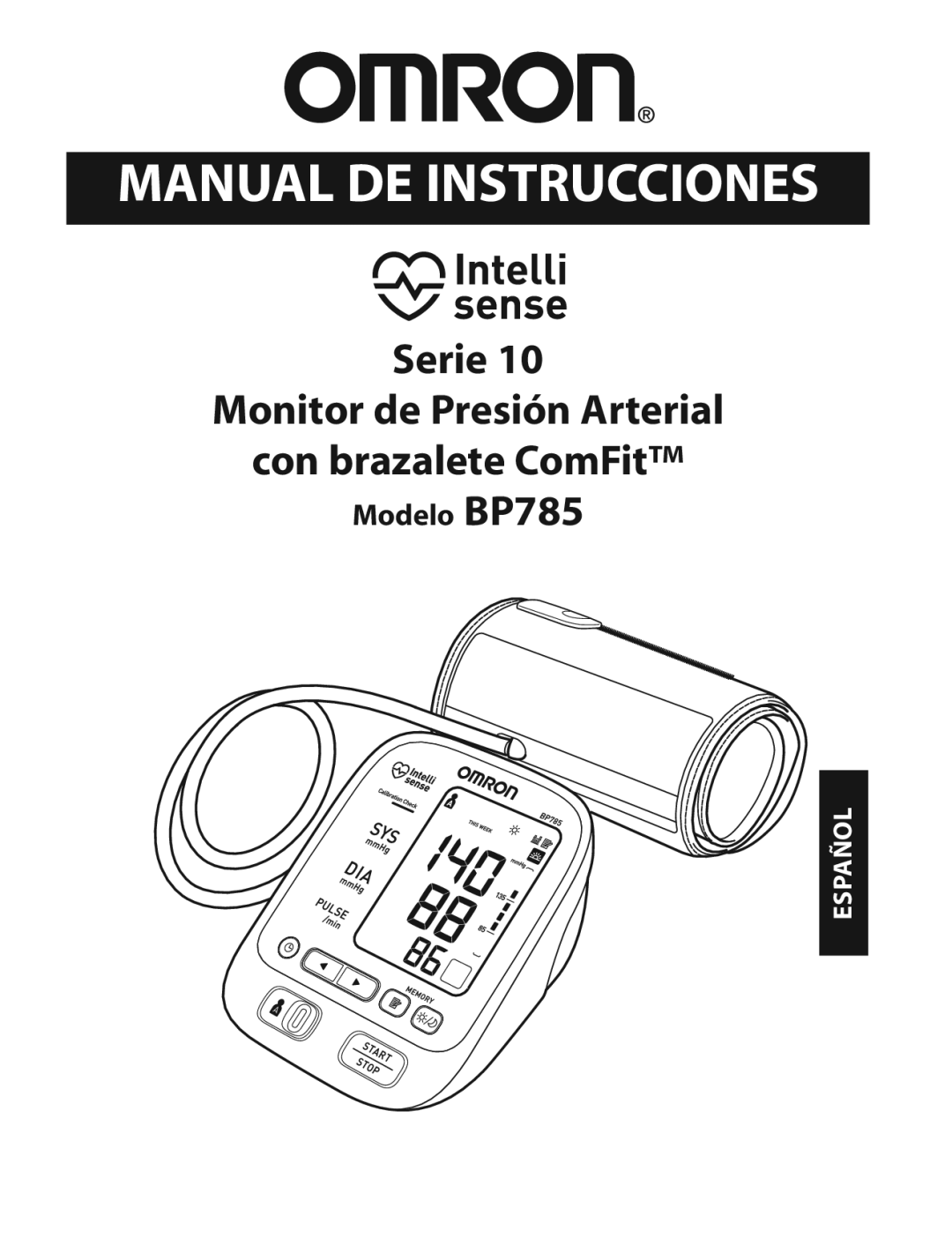 Omron BP785 instruction manual Series Blood Pressure Monitor With ComFitTM Cuff 